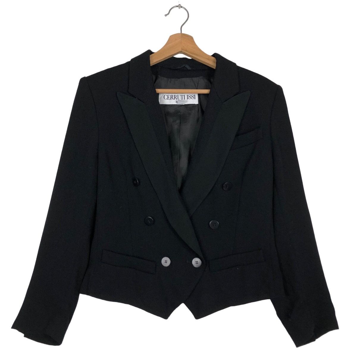 Japanese Brand 🔥Casual Cropped Coats Jacket Cerruti 1881 Paris Size XXS / US 00 / IT 34 - 2 Thumbnail