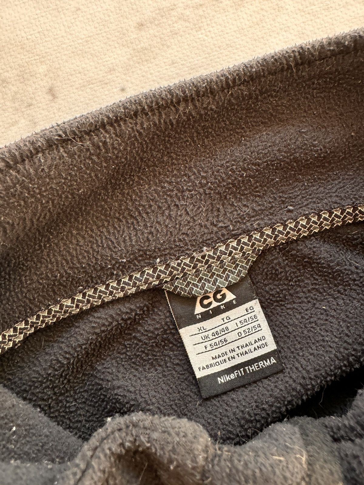 Nike × Nike ACG × Vintage NIKE ACG TEDDY FLEECE VINTAGE BASIC LOGO OVERSIZE ZIP HOODIE Size US XL / EU 56 / 4 - 8 Thumbnail
