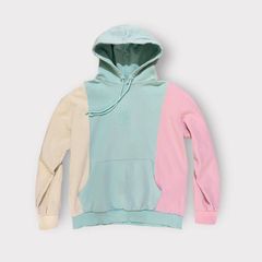 Teddy Fresh Blue Quilted Hoodie Rare, Medium