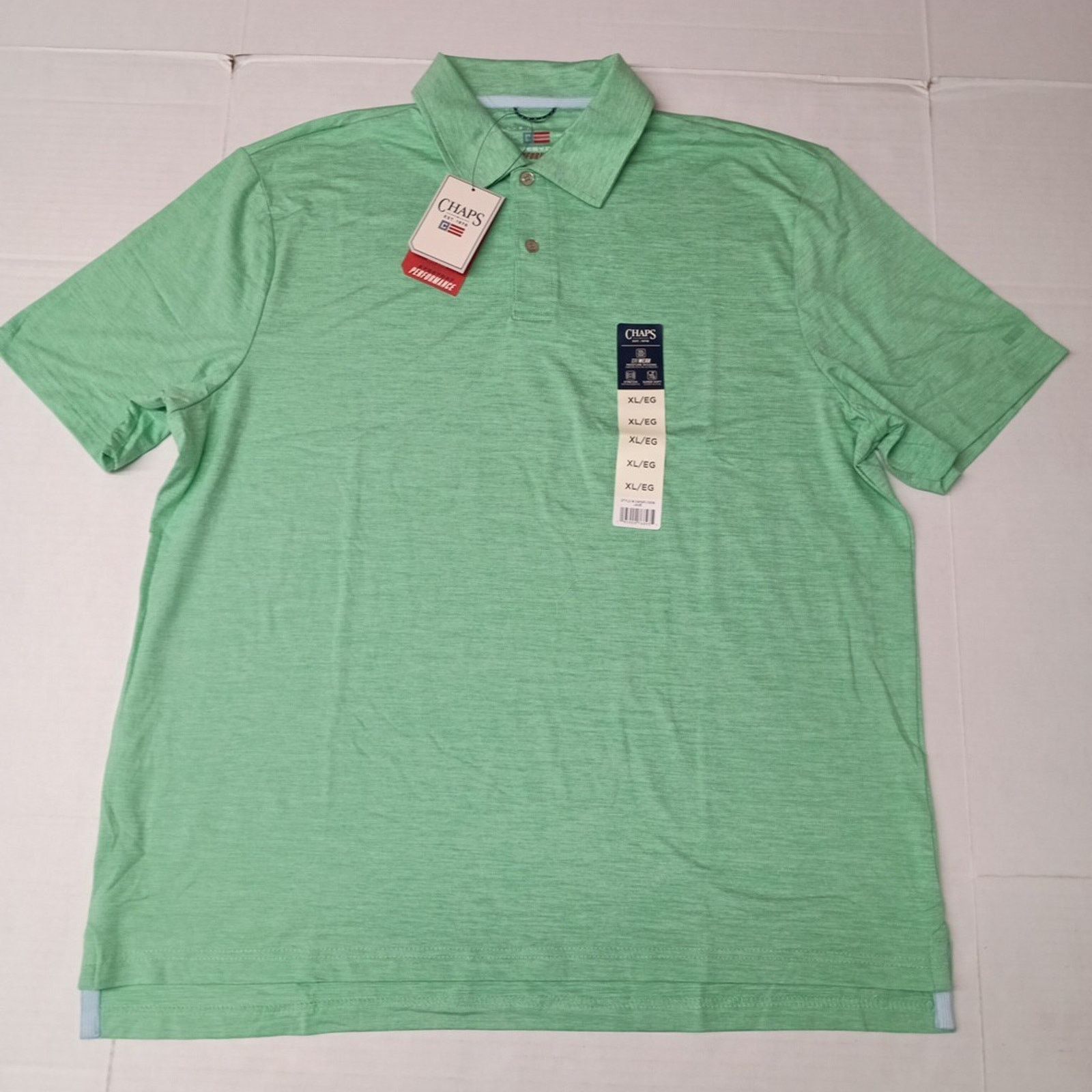 Chaps Chaps Everyday Performance Polo Shirt Men's Size XL Jade Size US XL / EU 56 / 4 - 1 Thumbnail