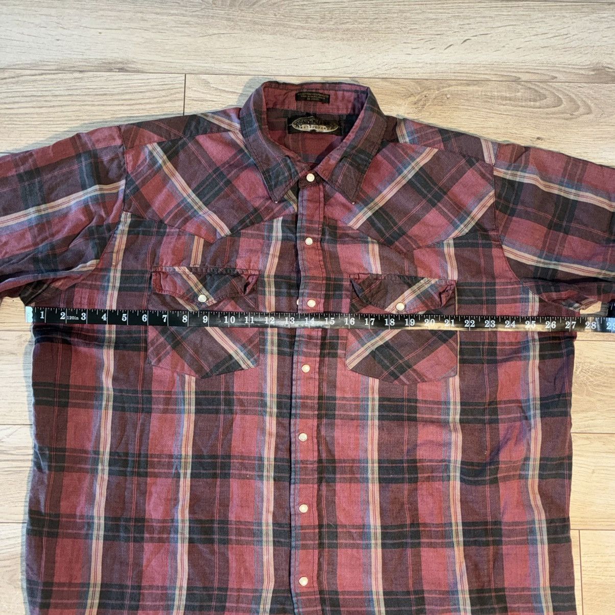 Other Red striped short sleeve pearl snap button up shirt Size US XXL / EU 58 / 5 - 5 Thumbnail
