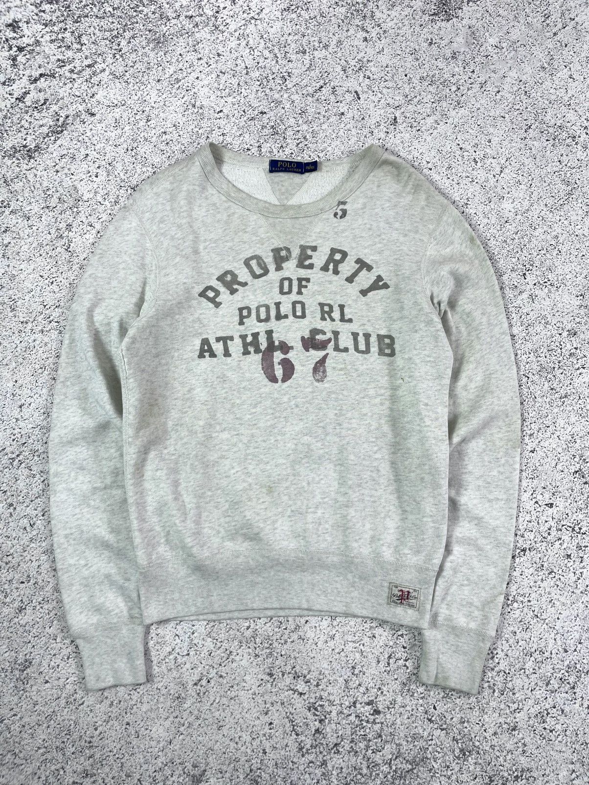 RRL Ralph Lauren 1990s Dirty Thrashed vintage sweatshirt double v Size US S / EU 44-46 / 1 - 2 Thumbnail
