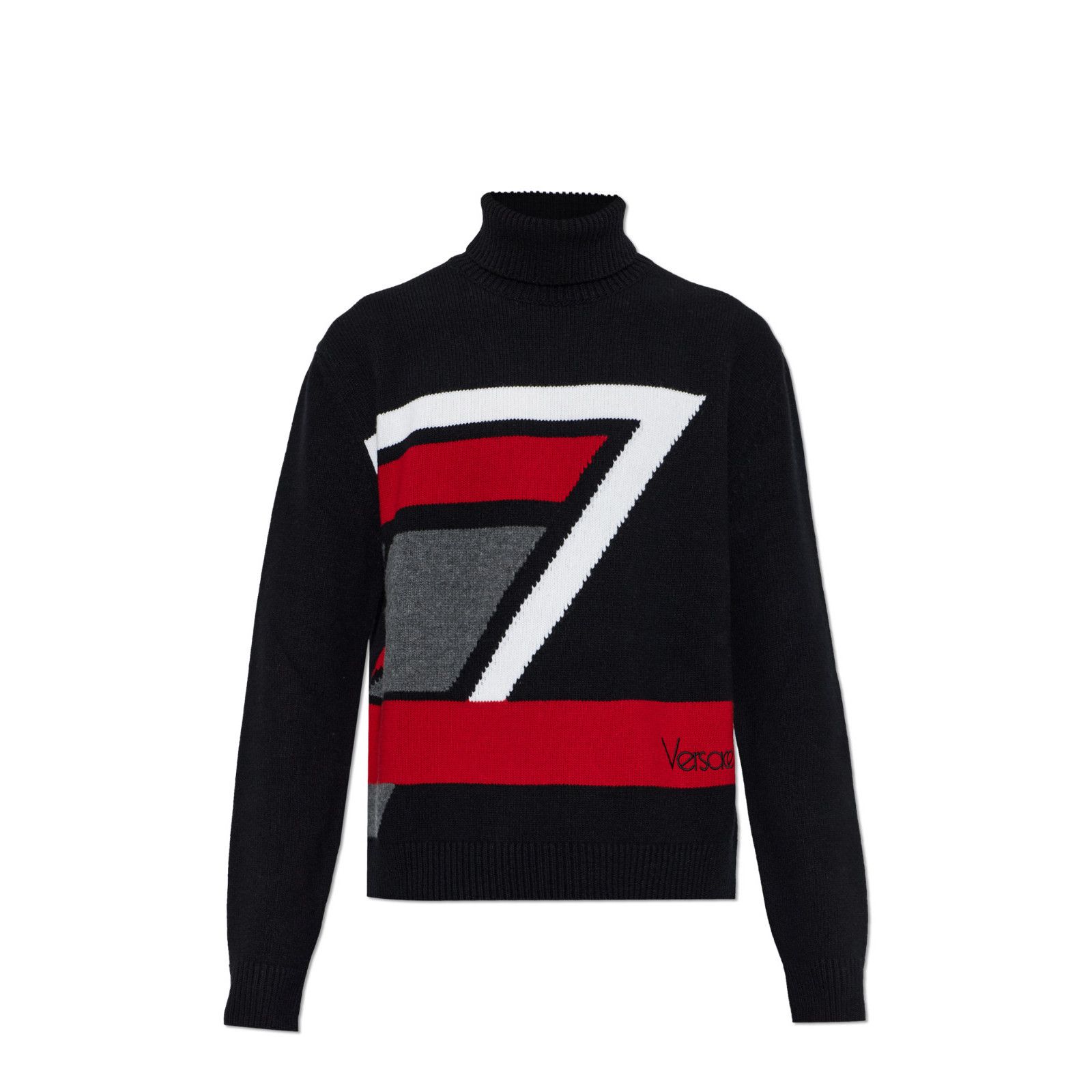 Versace VERSACE Black Wool Turtleneck Sweater New & Authentic (Men's Size US XXL / EU 58 / 5 - 1 Preview