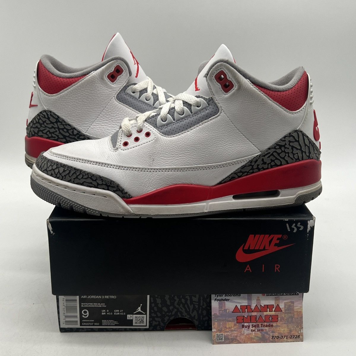 Jordan Brand Air Jordan 3 Fire Red Size US 9 / EU 42 - 1 Thumbnail