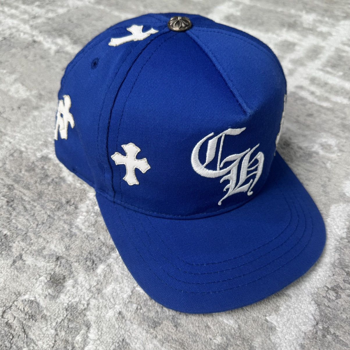 Chrome Hearts Leather cross patch baseball hat Size ONE SIZE - 3 Thumbnail