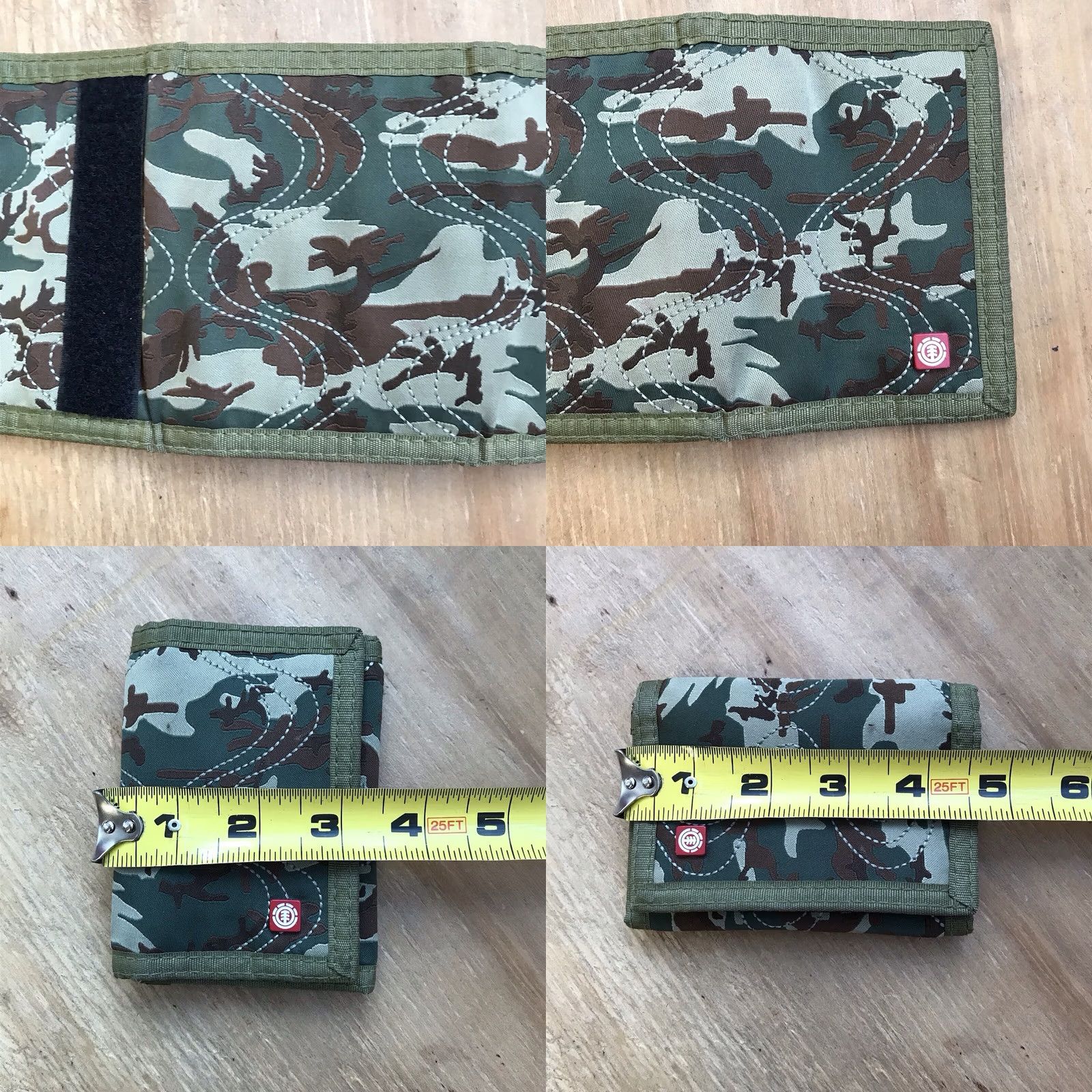 Element VINTAGE Element Skateboards Camo Tri-fold Wallet Unisex Wallet Trifold Camo 00s Skateboarding Accessories Mens Girls Boys Size ONE SIZE - 8 Thumbnail