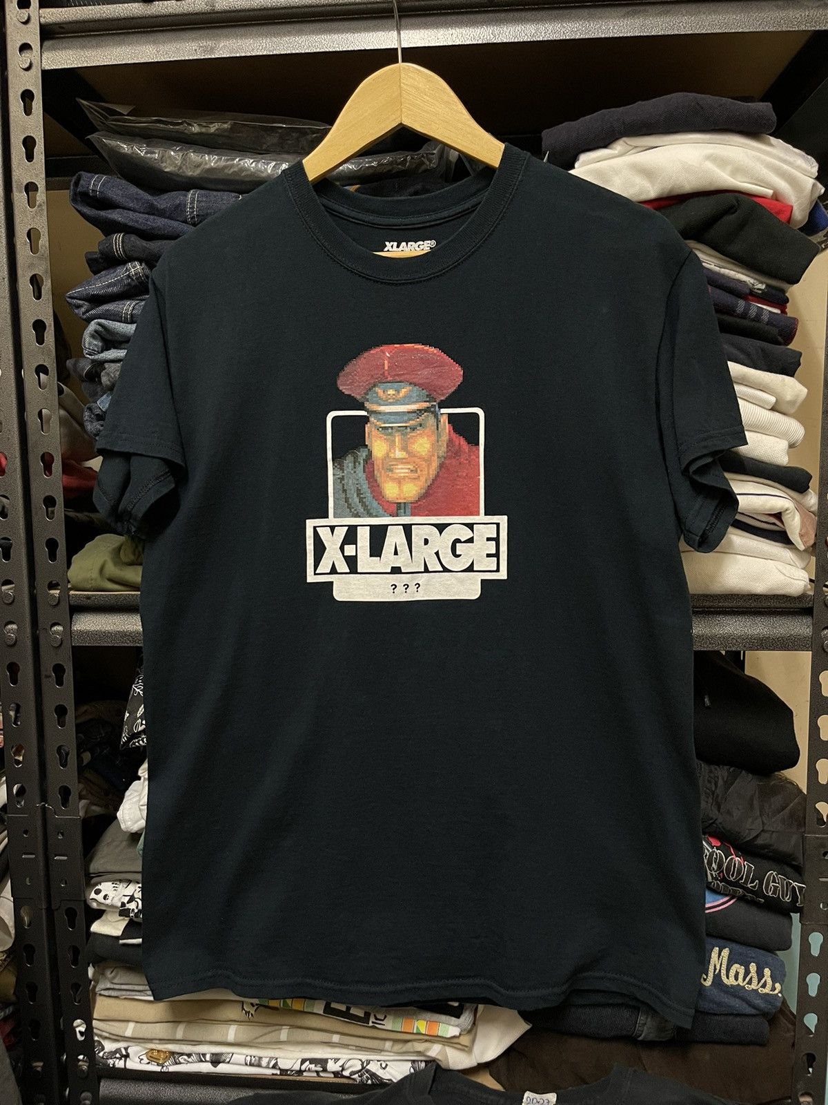 image of Xlarge Street Fighter Tee in Black, Men's (Size Medium)