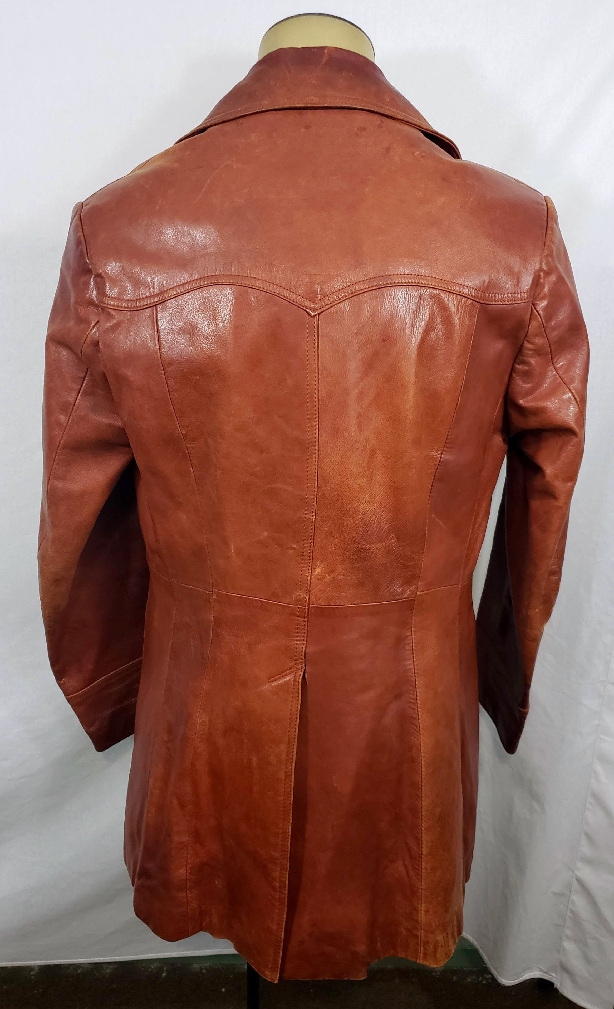 Designer × Pierre Balmain × Vintage Mint Vtg 70s Pierre Balmain button-up leather disco jacket Size US S / EU 44-46 / 1 - 4 Thumbnail