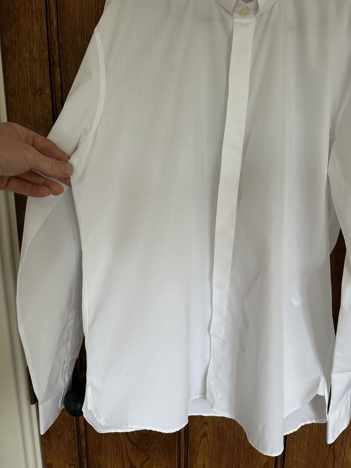 Saint Laurent Paris FW19 Saint Laurent fixed collar white shirt 40 Size 40R - 11 Thumbnail