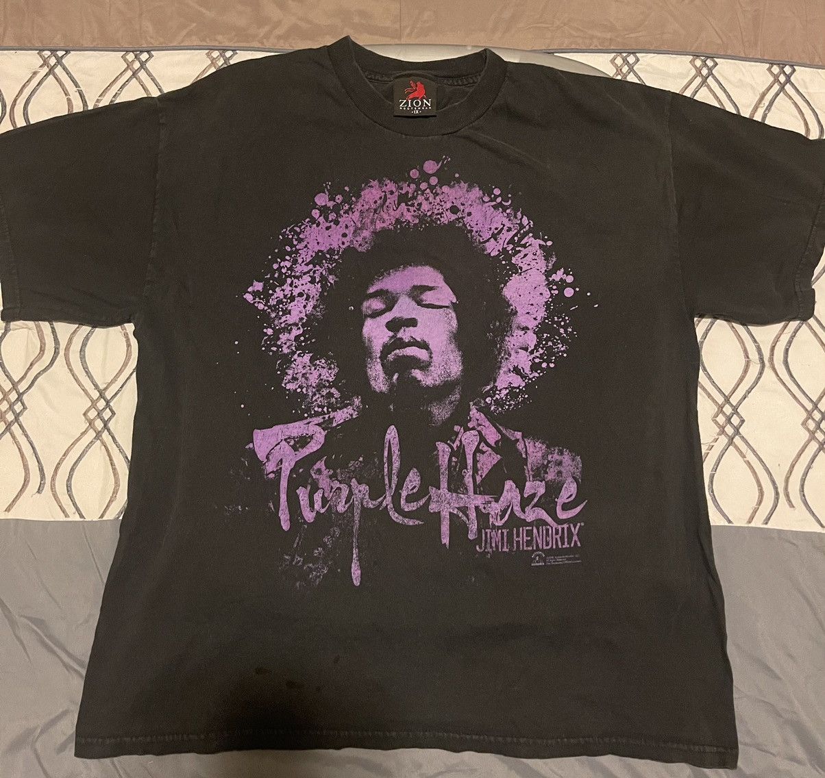 Vintage × Zion Rootswear "Purple Haze" Jimi Hendrix Tee Size US XL / EU 56 / 4 - 1 Thumbnail