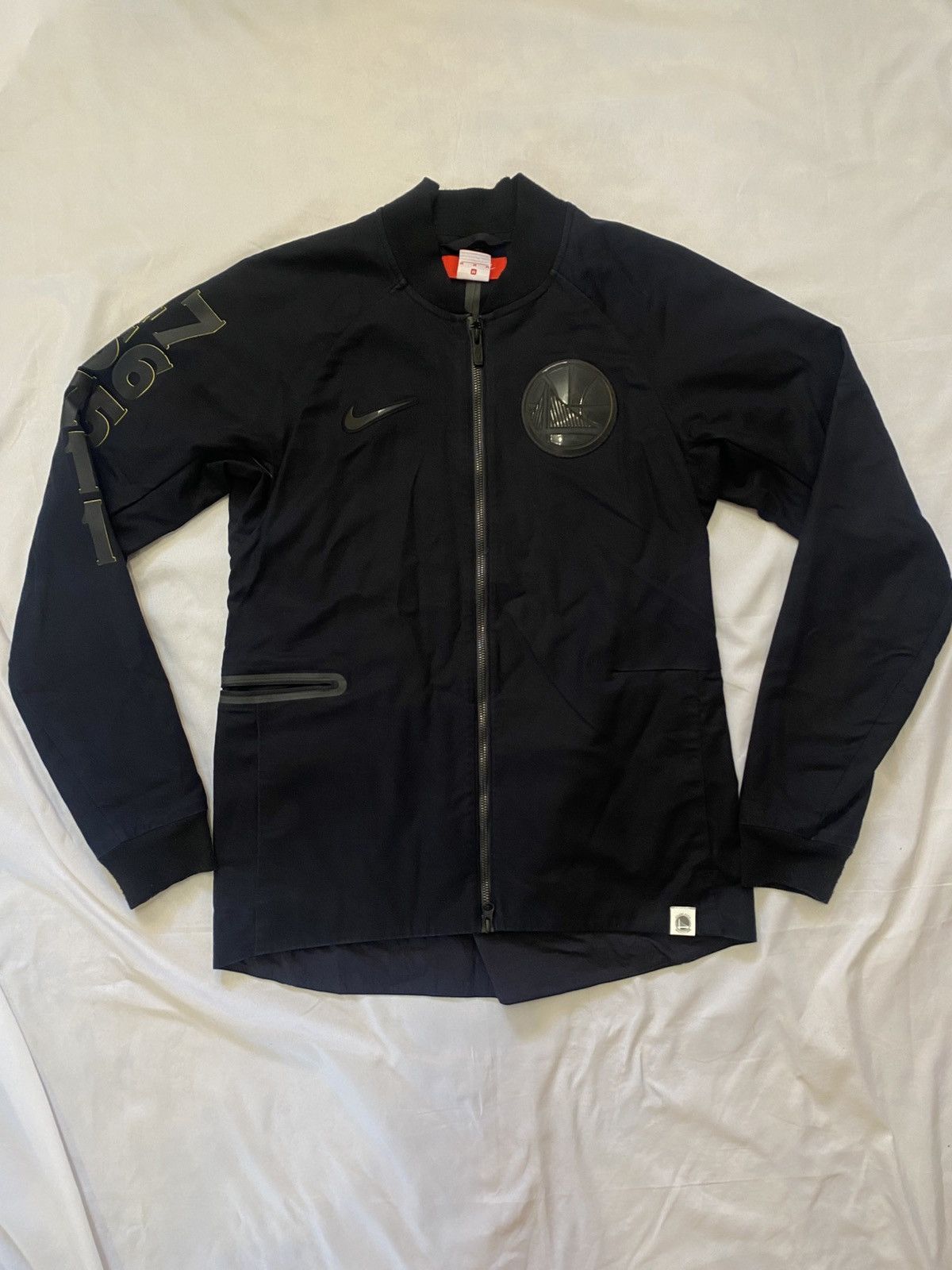 Nike NBA Golden States Warriors Varsity City Bomber Jacket M