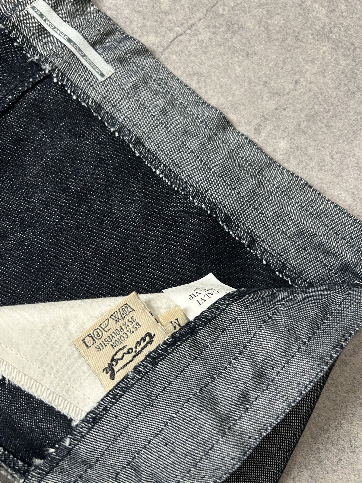 Japanese Brand Vintage Two Angle Loud Design y2k denim parachute pants Size US 32 / EU 48 - 6 Thumbnail
