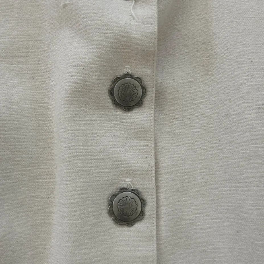 Double D Ranch Vintage Double D Ranch Western Studded White Jacket Size L / US 10 / IT 46 - 3 Thumbnail