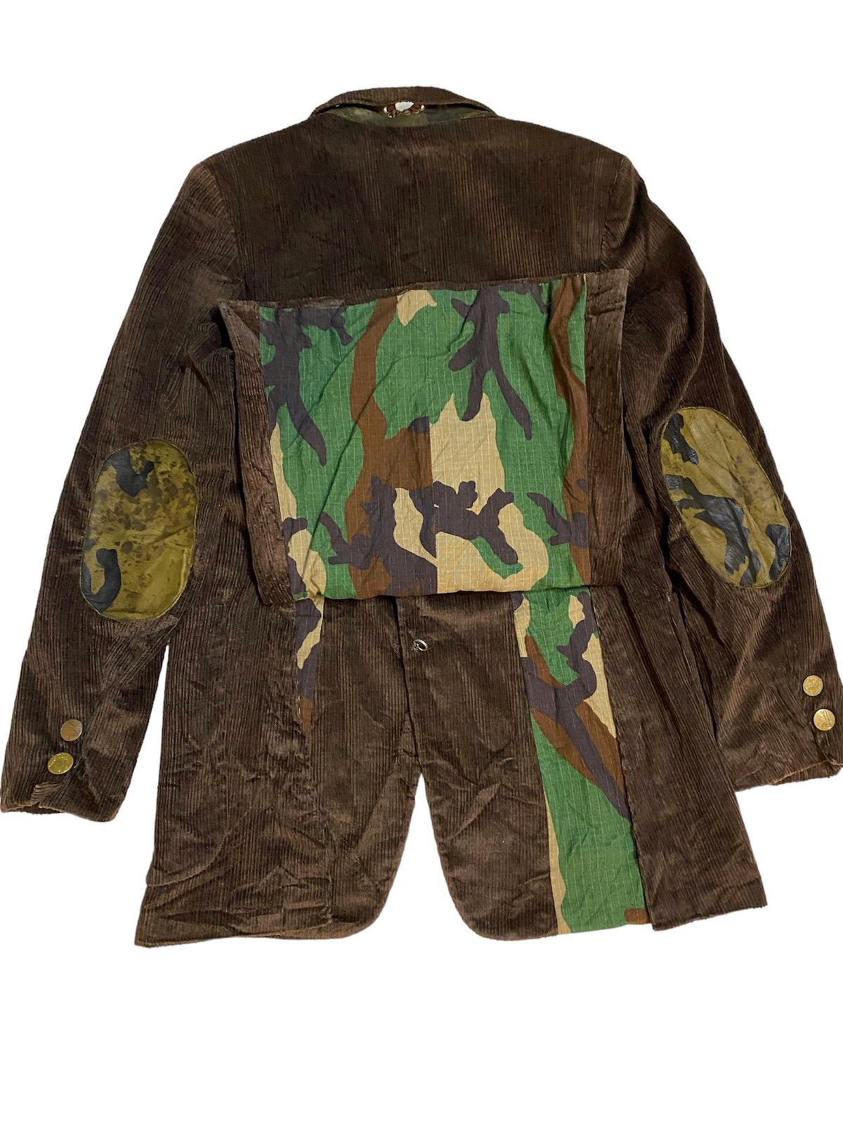 Hollywood Trading Company × Leather Vintage HTC Coudroy x Leather Camo Coat Jacket Size US M / EU 48-50 / 2 - 10 Thumbnail
