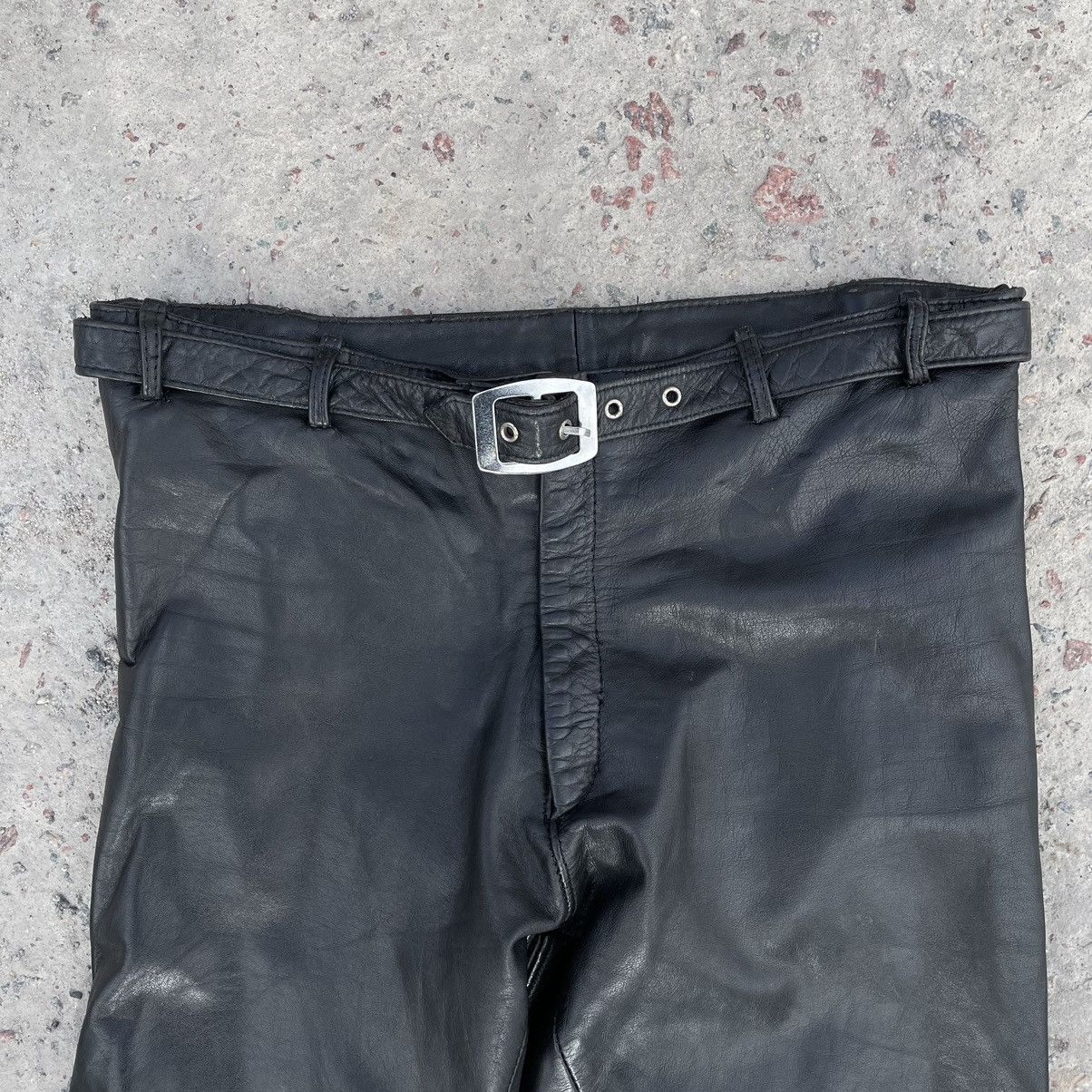 Other Vintage Moto Leather Pants 50 Size Y2K 90s USA Japan Size US 32 / EU 48 - 5 Thumbnail