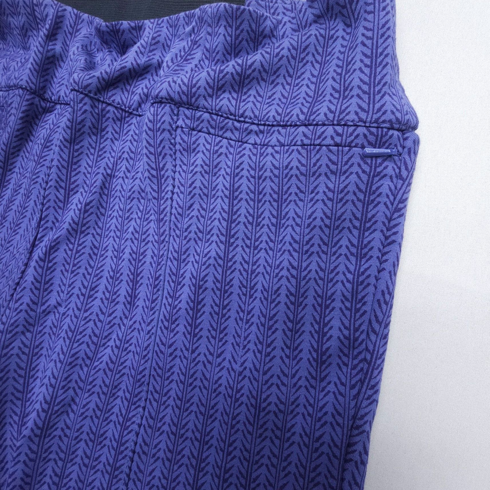 Vintage Betabrand Pull On Purple Power Down Pants Ankle Leggings Size Large Slim Size 36" / US 14 / IT 50 - 4 Thumbnail