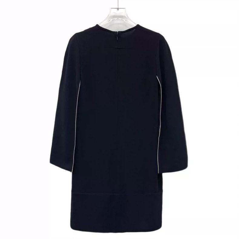 Givenchy Givenchy Black Zipper Collar Long Sleeve Dress Size XXS / US 00 / IT 34 - 2 Thumbnail