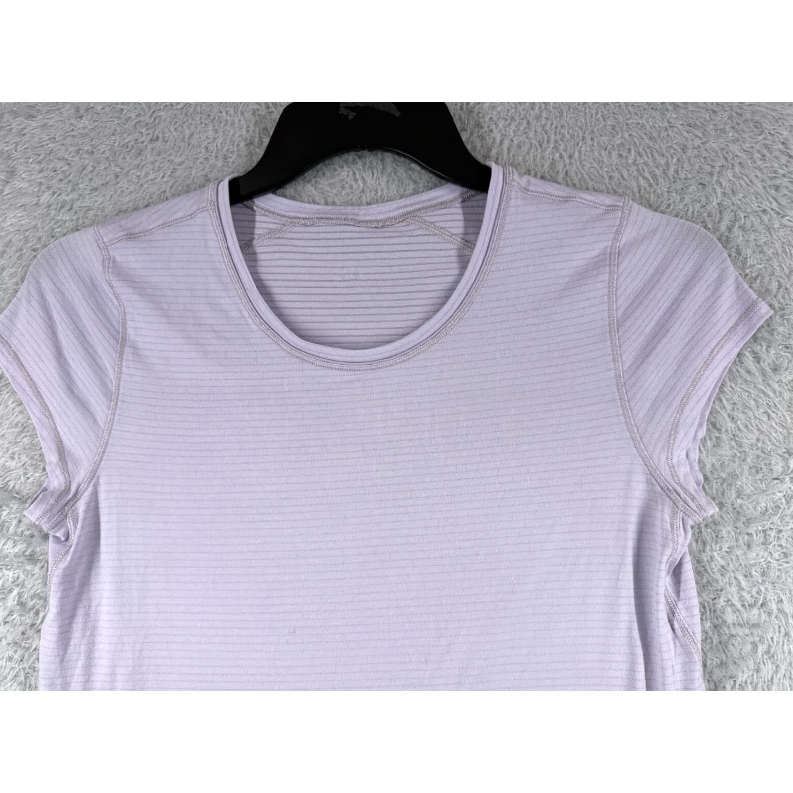 Lululemon Lululemon Shirt Women 4 Purple Casual Short Sleeve W3BIGS All Seasons Breathable Jersey Purple Size S / US 4 / IT 40 - 4 Thumbnail