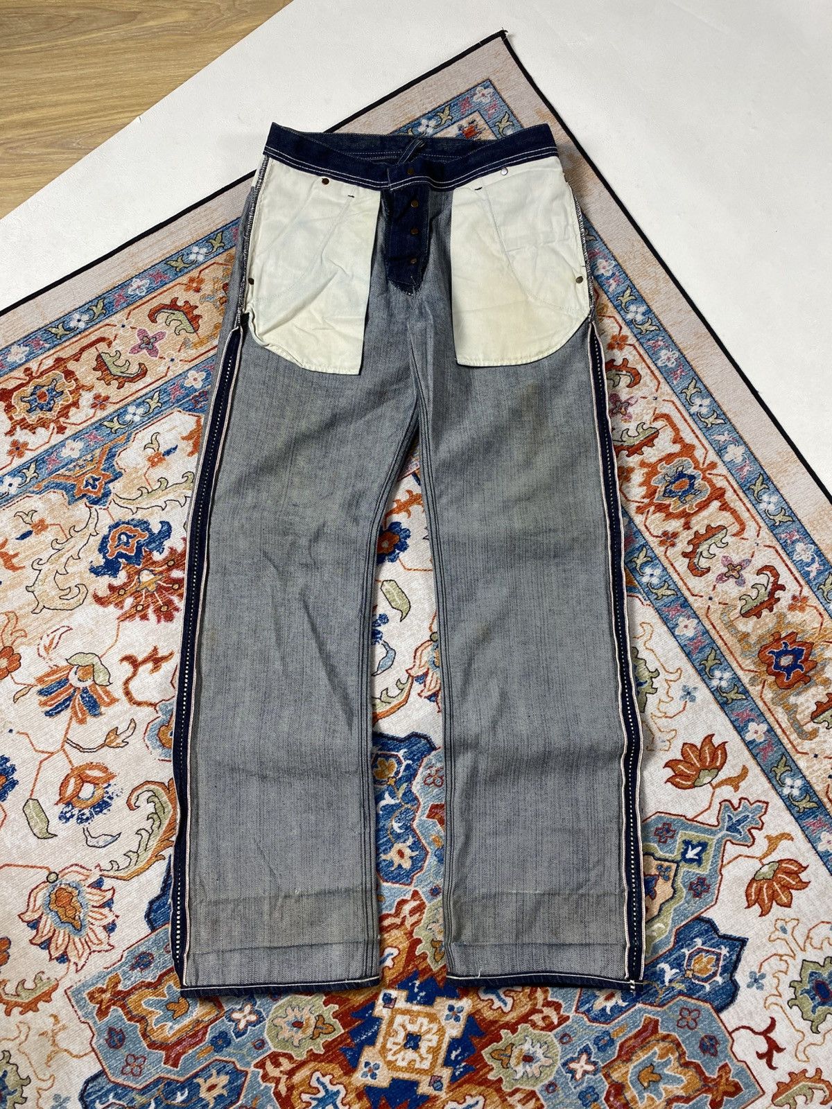 Japanese Brand One gravity selvedge carpenter jeans Size US 32 / EU 48 - 15 Thumbnail