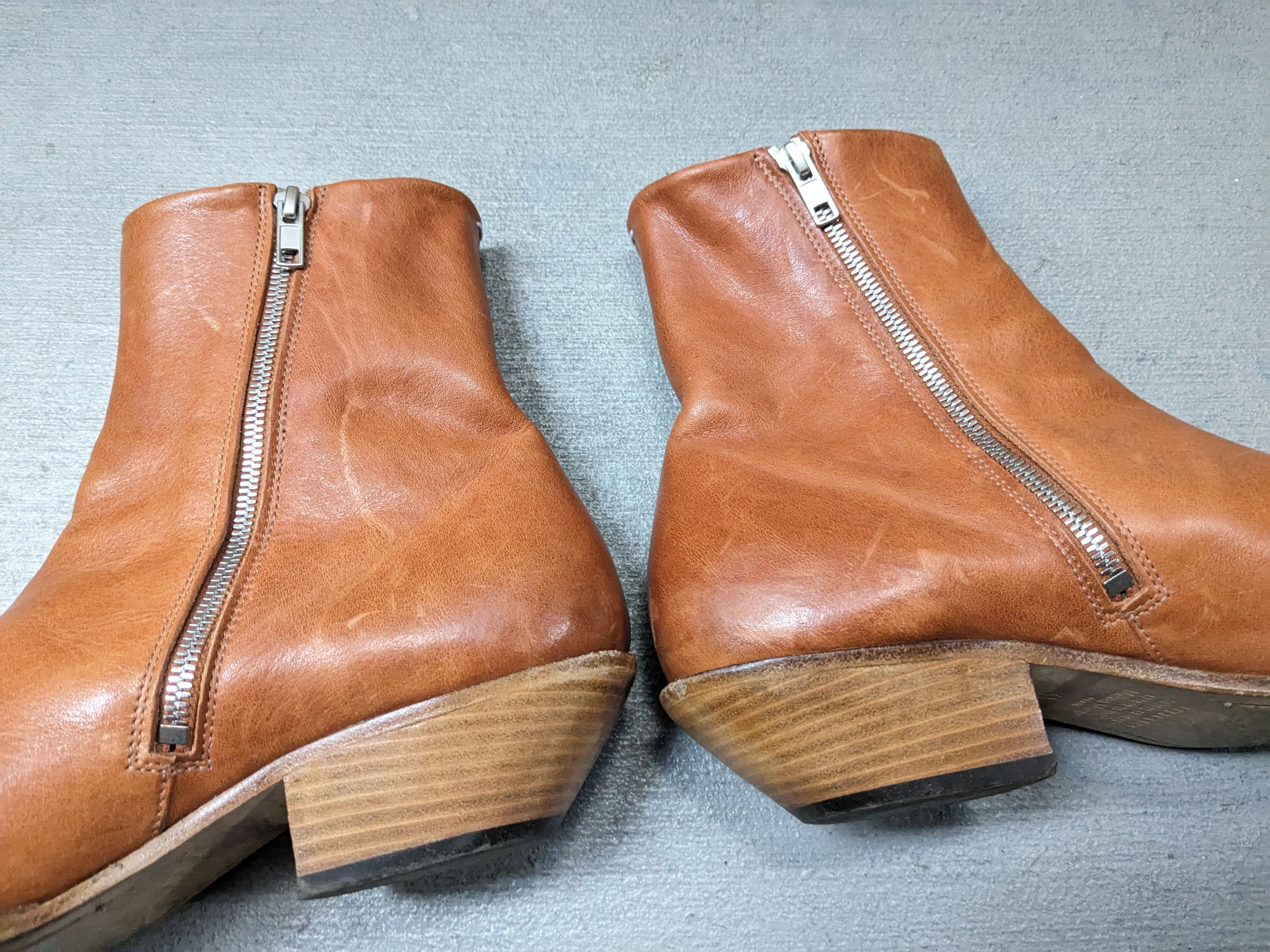 Maison Margiela Maison Margiela Side Zip Boots Brown 10 43 Leather Tan Size US 10 / EU 43 - 10 Thumbnail