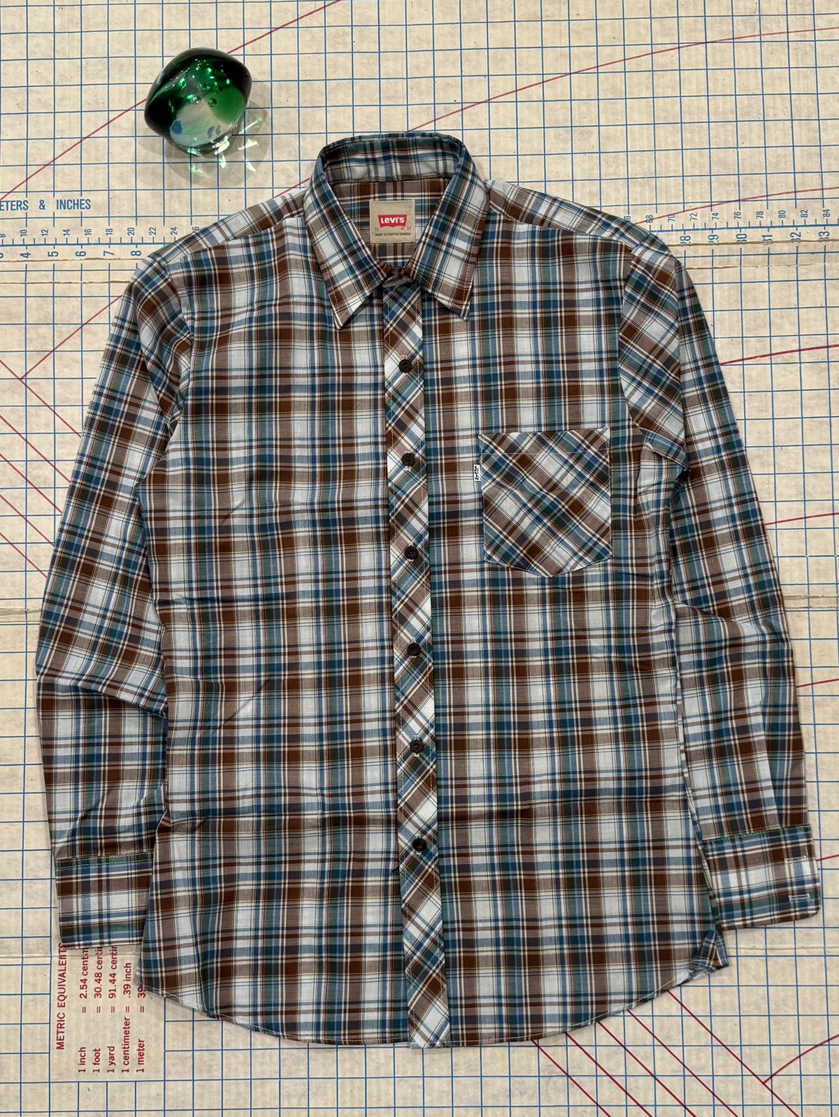 Levi's Vintage Levi’s Plaid Button Up Shirt 70/80’s Mens Medium Size US M / EU 48-50 / 2 - 1 Thumbnail