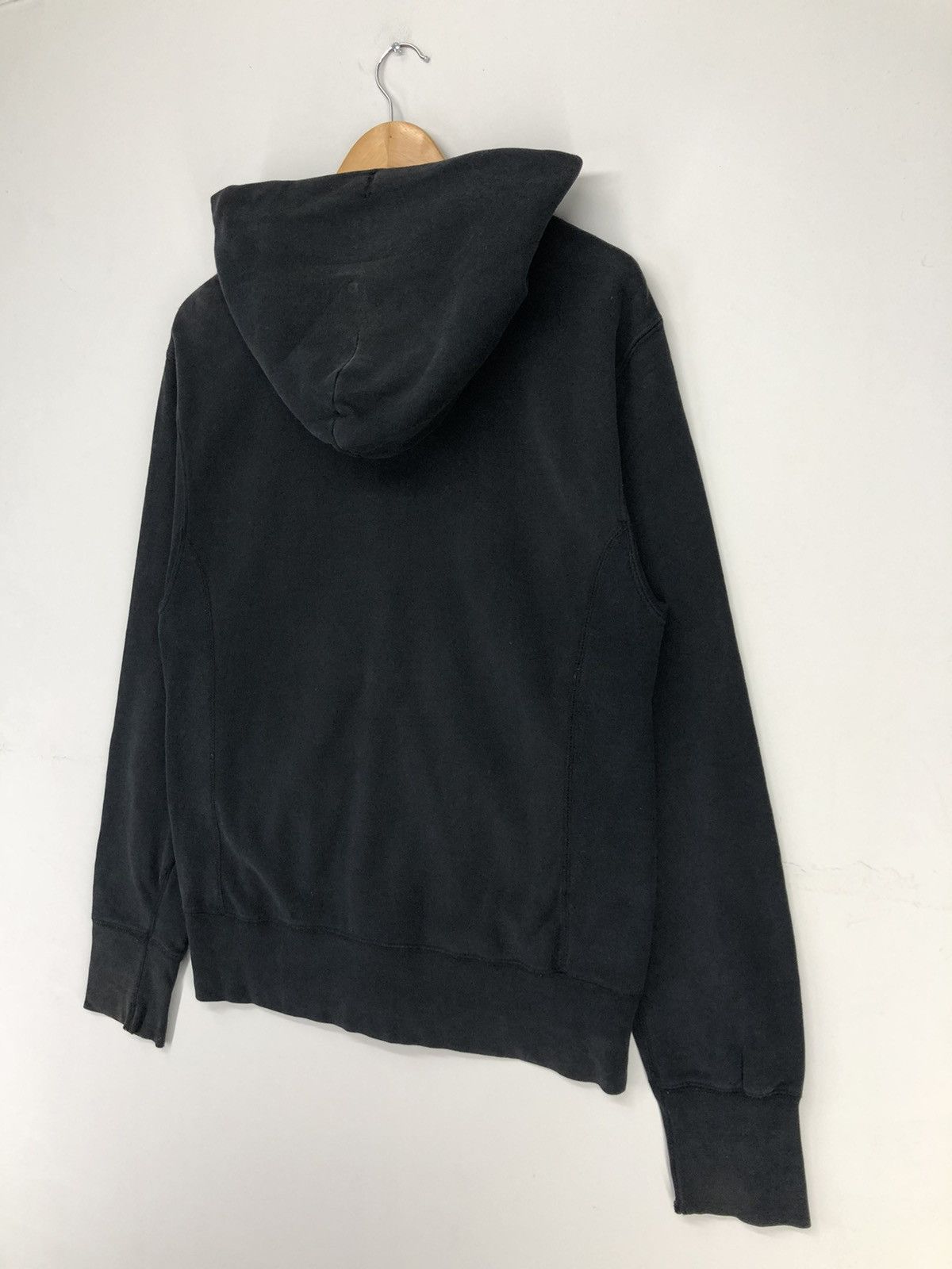 Vintage Obey Big Print Faded Black Hoodie Sweatshirts Hoodies