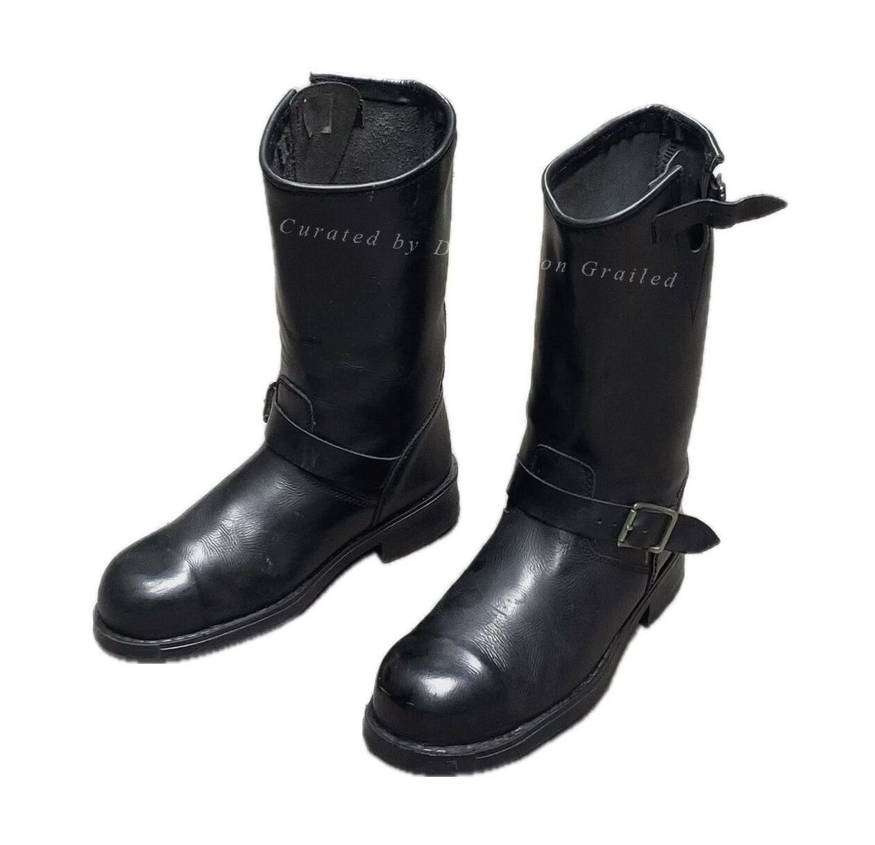 Versace Vintage Versace 1990s Steel Toe Engineer Boots Size US 9 / EU 42 - 1 Thumbnail