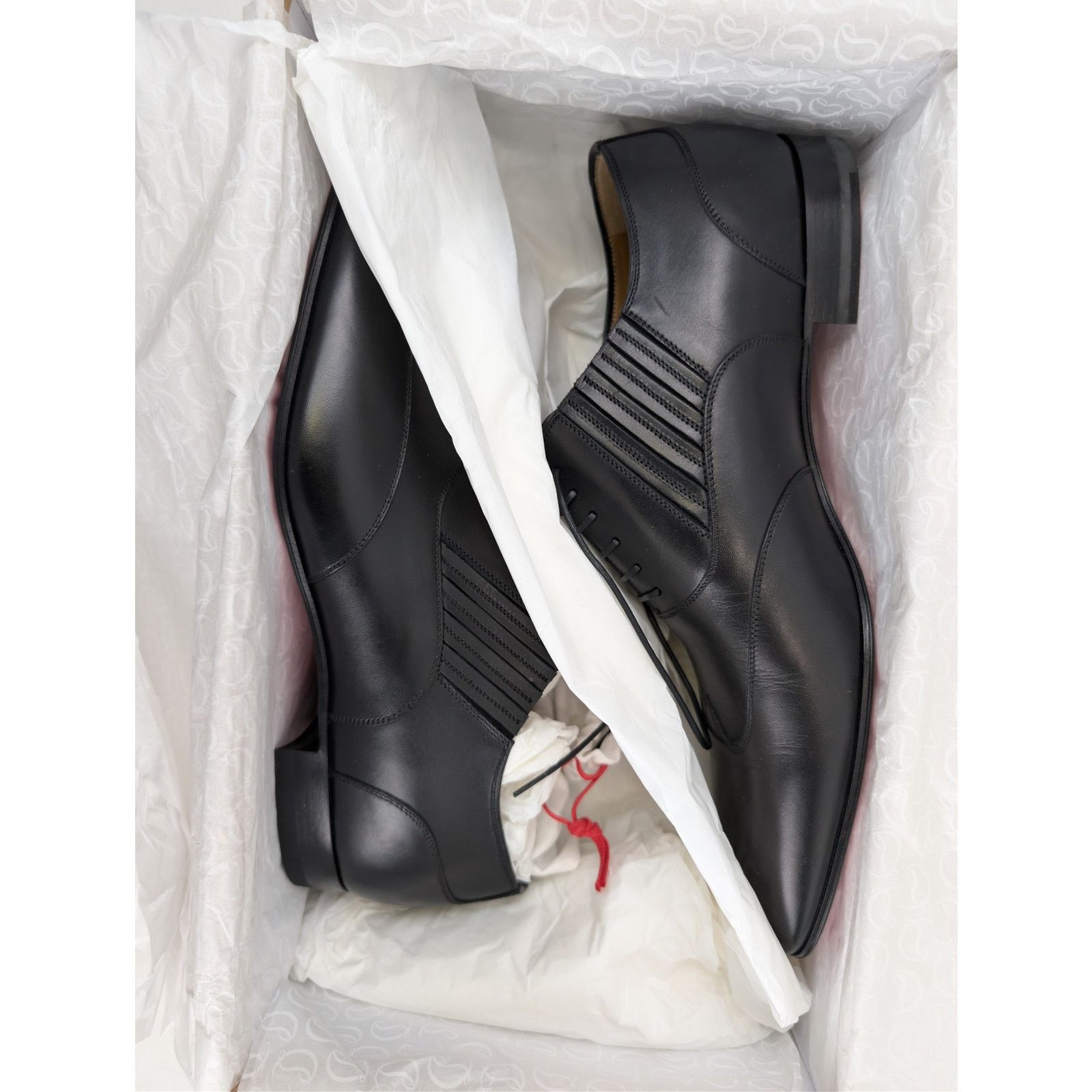 Christian Louboutin o1rshd1 My Amor W Flat Shoe Boots in Black Size US 13 / EU 46 - 20 Thumbnail