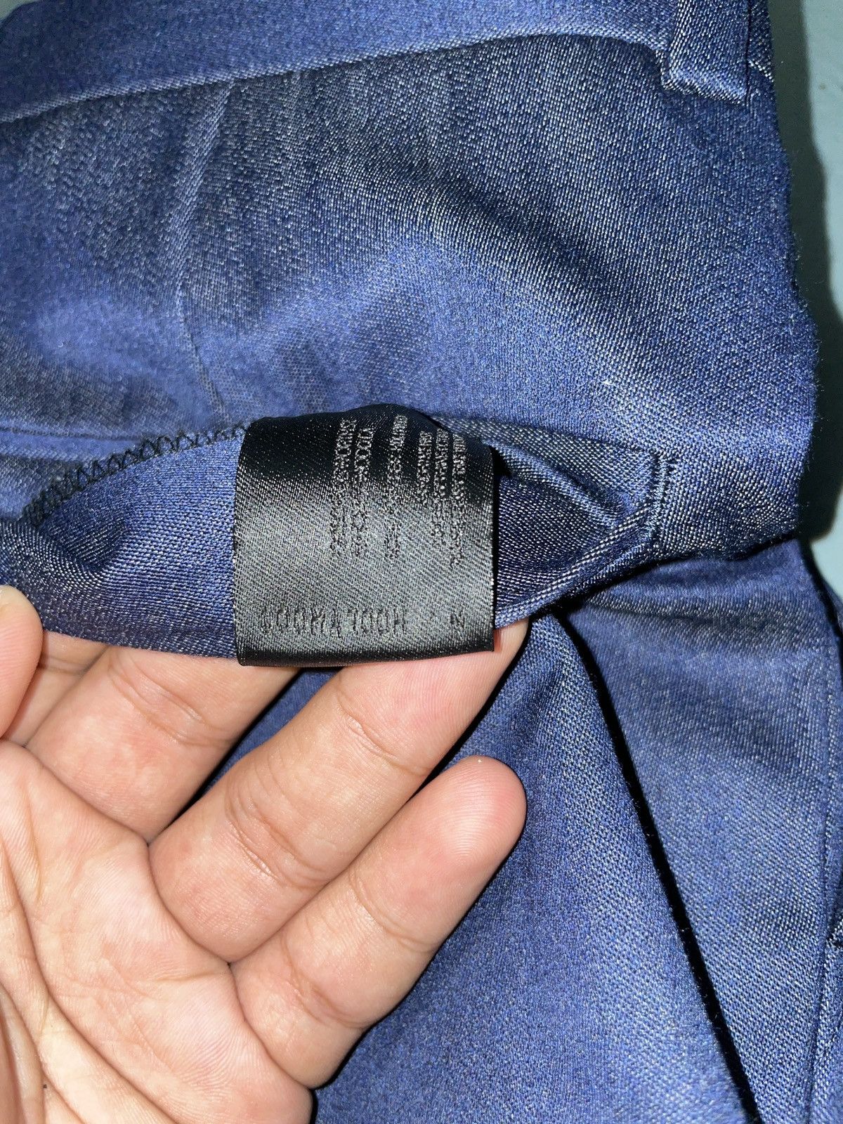 Designer × Japanese Brand × N.Hoolywood N. Hoolywood Blue Navy Casual Silk Pants Size US 30 / EU 46 - 5 Thumbnail