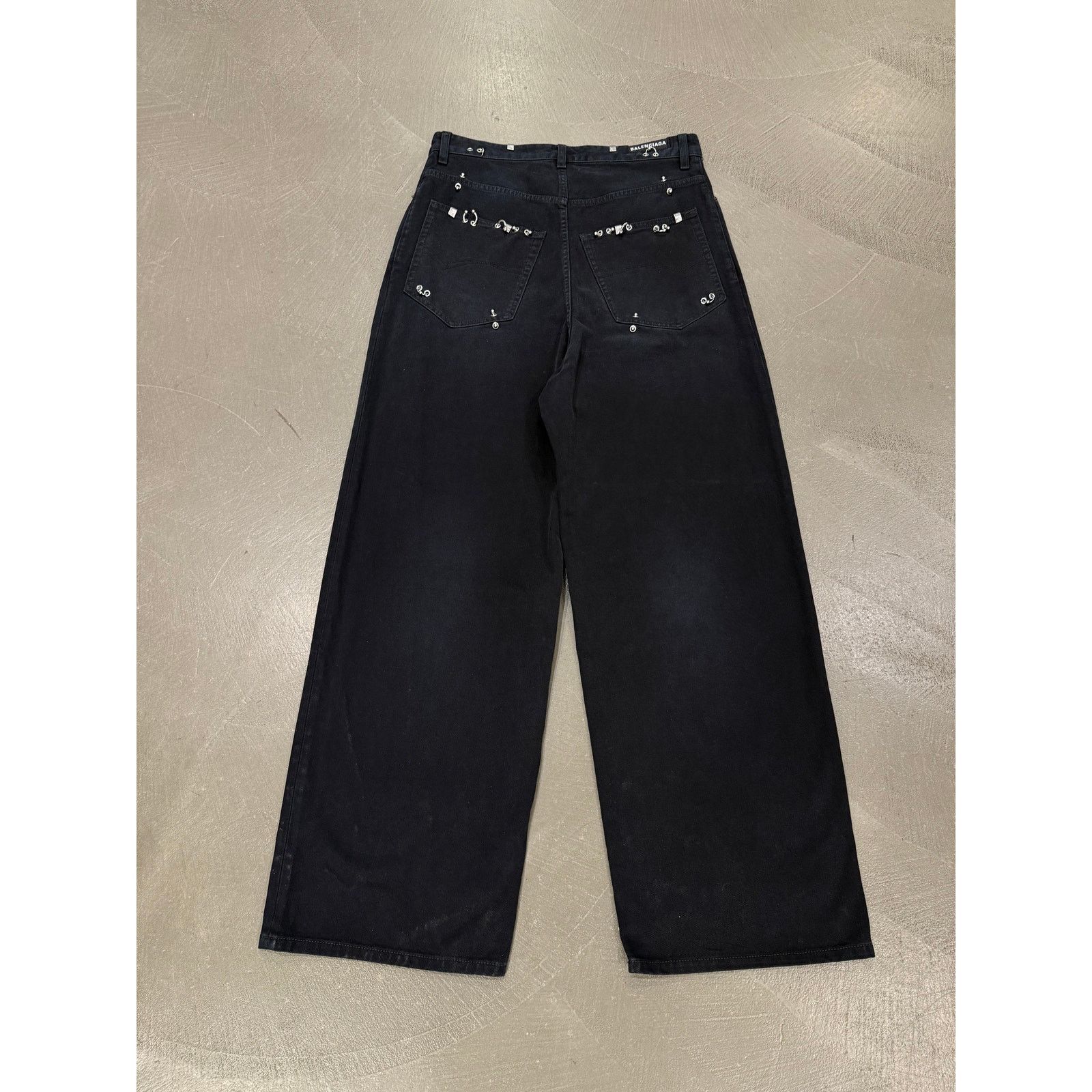 Balenciaga S/S2024 Balenciaga pierced wide-leg jeans Size US 34 / EU 50 - 3 Thumbnail