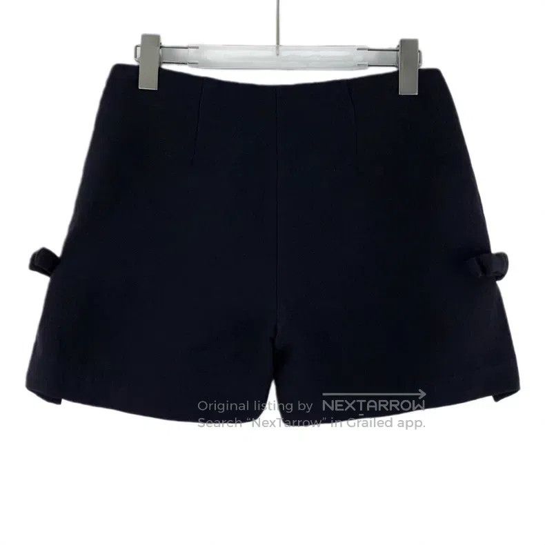 Fendi Fendi Black Side Bow Decorated Casual Short Pants Size 27" / US 4 / IT 40 - 2 Thumbnail