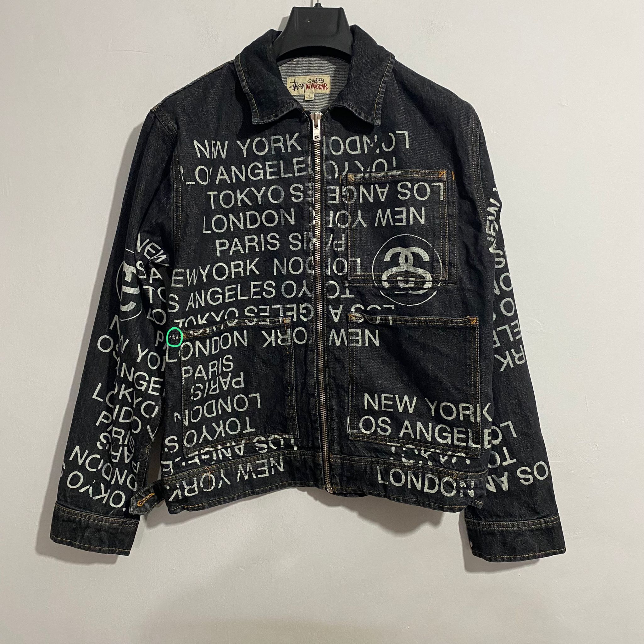 Stussy Zip Work Denim City Link Jacket Size US S / EU 44-46 / 1 - 2 Thumbnail