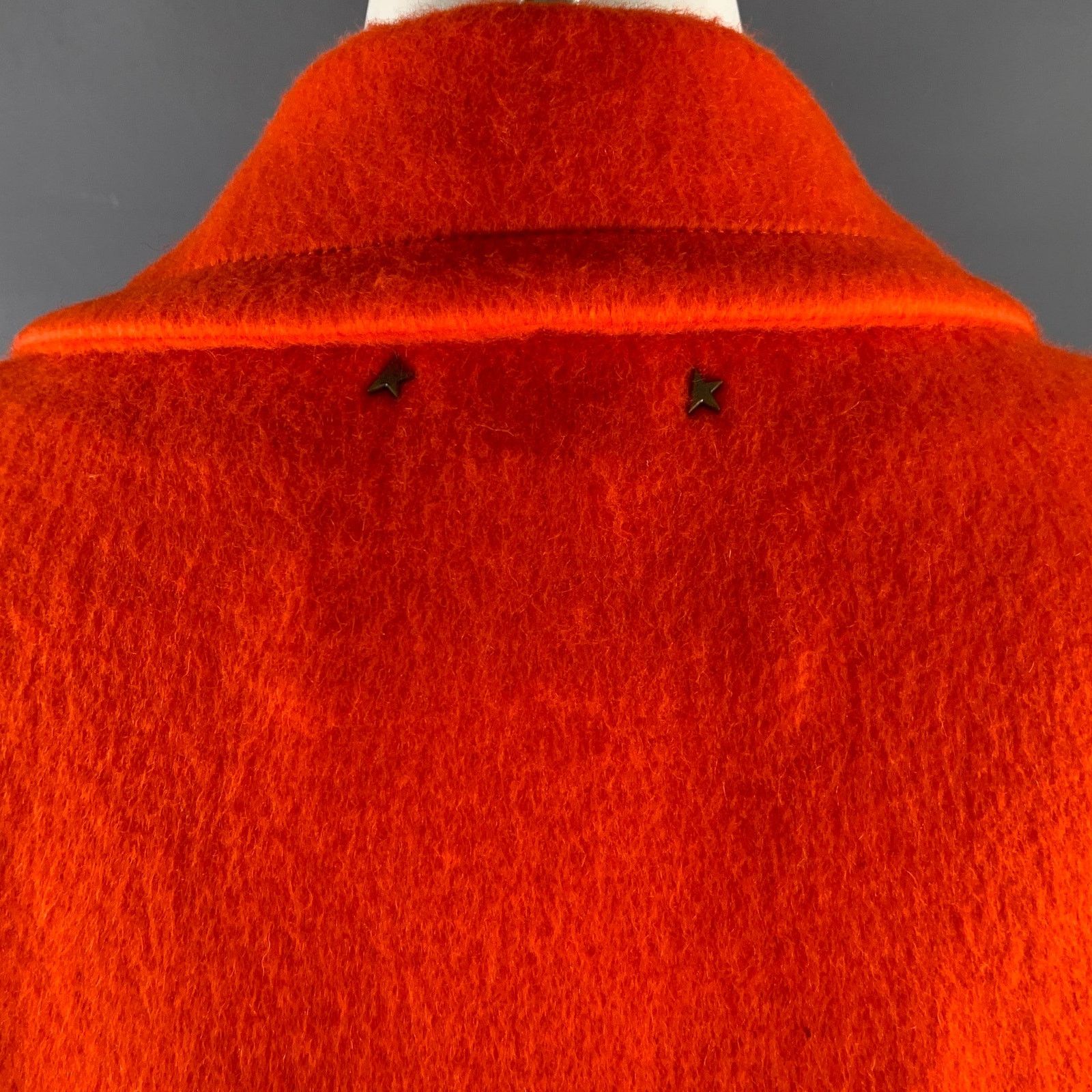 Golden Goose GOLDEN GOOSE Size M Orange Wool Blend Notch Lapel Coat Size M / US 6-8 / IT 42-44 - 5 Thumbnail