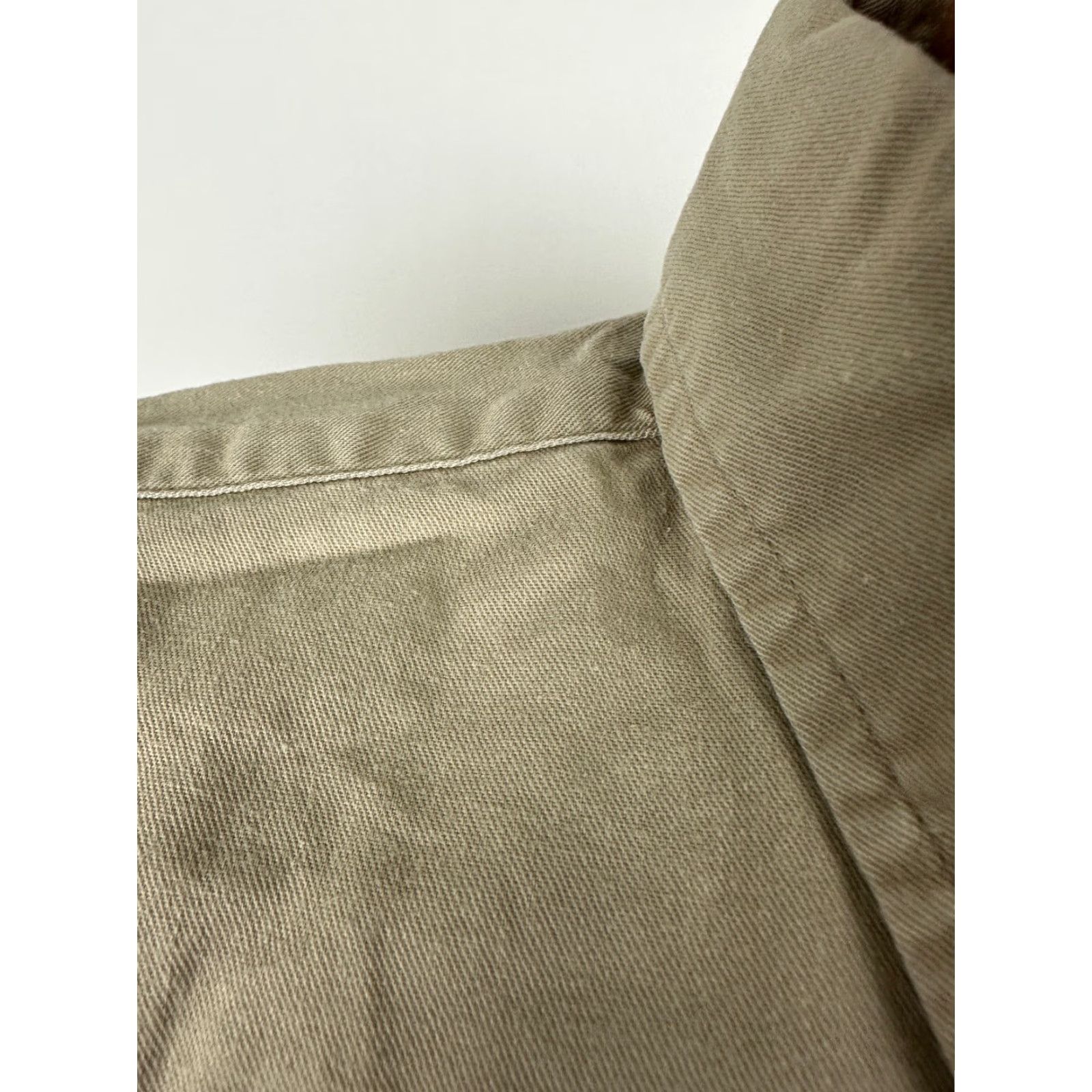 Ralph Lauren VINTAGE Ralph Lauren Shirt Men XL Oversized 90s Twill Beige Size US XL / EU 56 / 4 - 3 Thumbnail