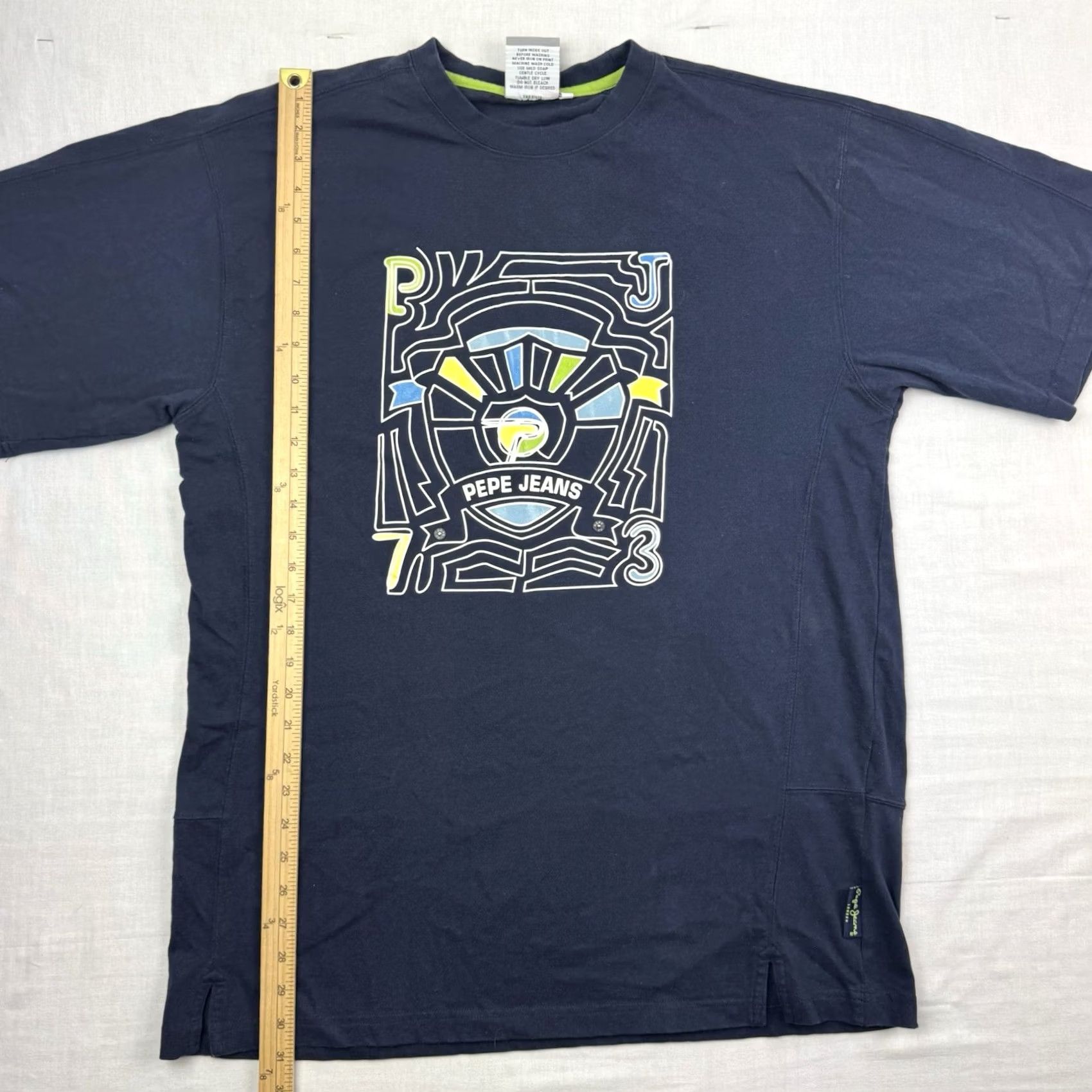 Vintage VINTAGE Pepe Jeans London T Shirt Adult XL Blue Cotton Short Sleeve Crew Neck Hip Hop London 90s Y2K Punk Hipster Mens Deco Size US XL / EU 56 / 4 - 7 Thumbnail