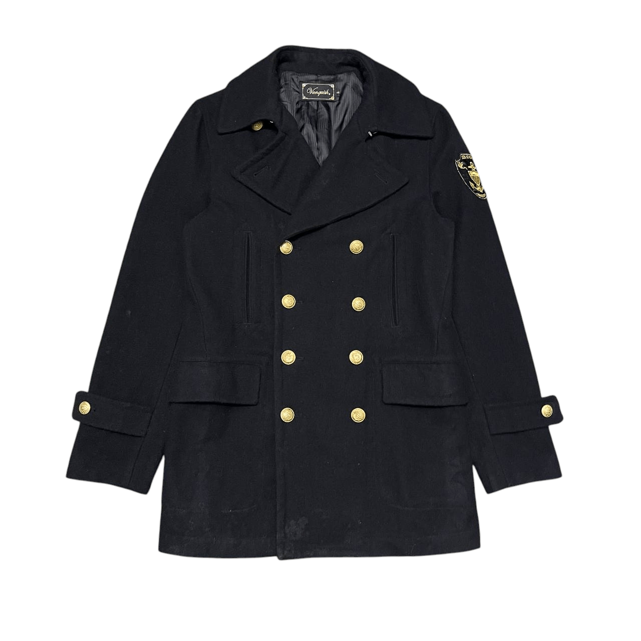 Vanquish Vanquish Wool Coat Double Breasted Gold Button Size US M / EU 48-50 / 2 - 1 Thumbnail