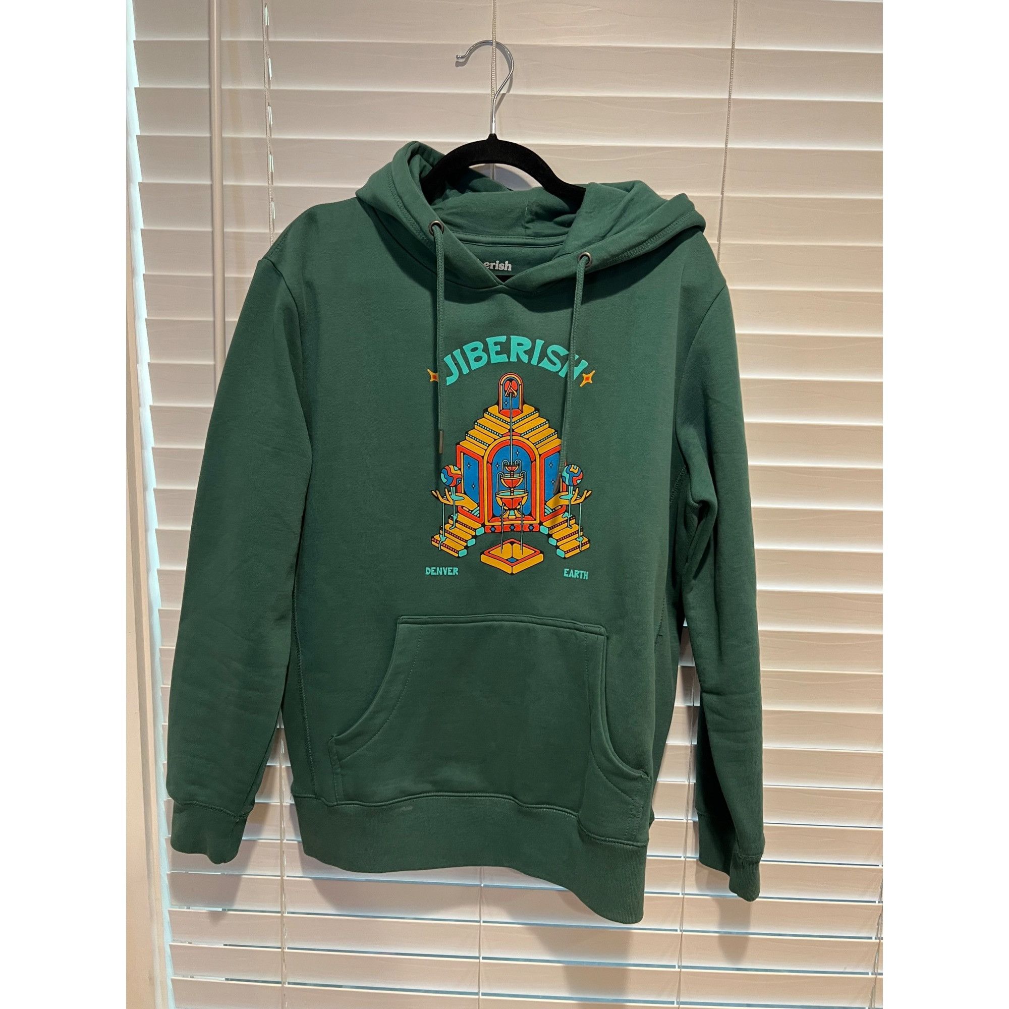 Jiberish Jiberish Green Graphic Hoodie - size M Size US M / EU 48-50 / 2 - 1 Thumbnail