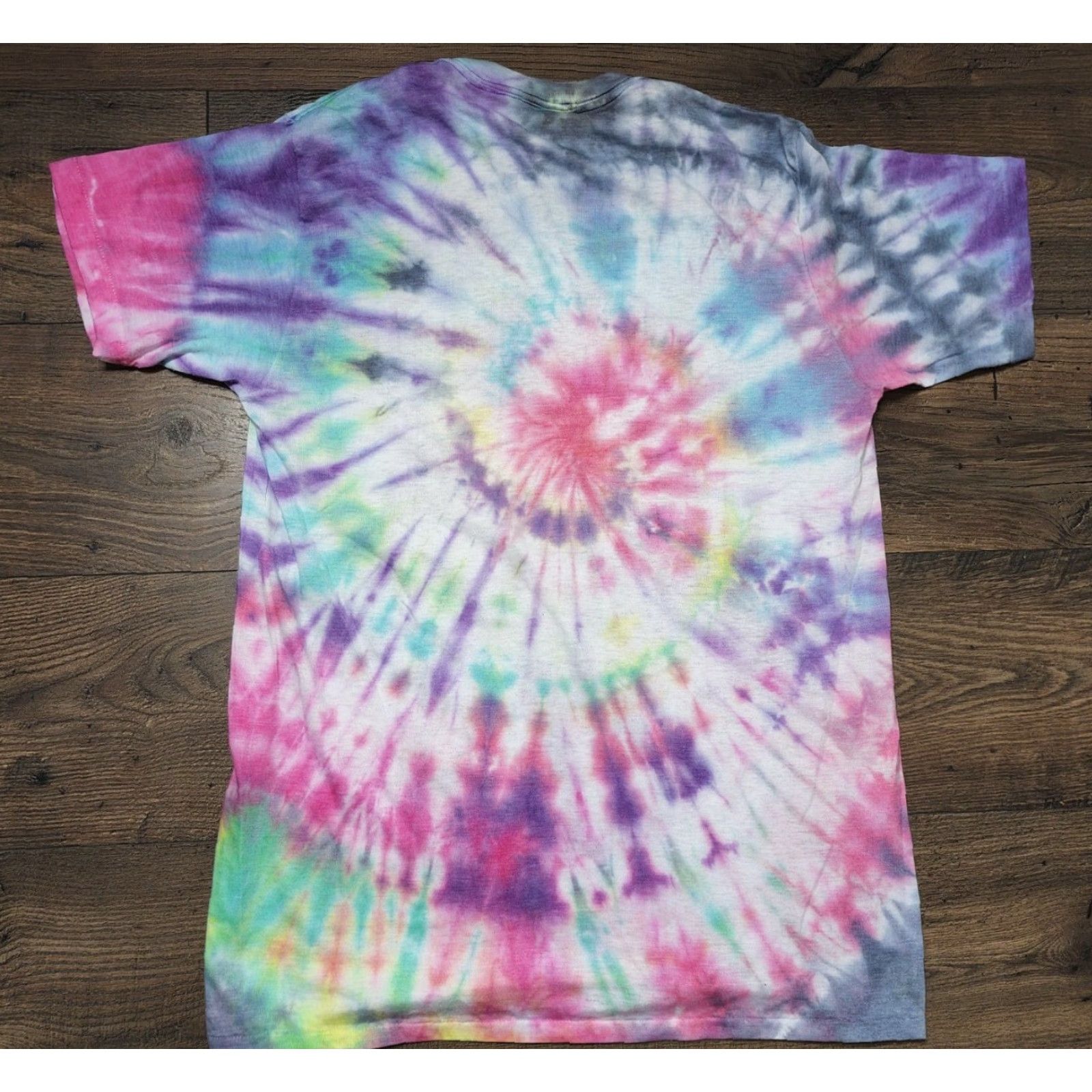 Vintage VINTAGE Mens XL Past 50 Funny Tie Dye American Shirt Single Stitch Size US XL / EU 56 / 4 - 2 Thumbnail