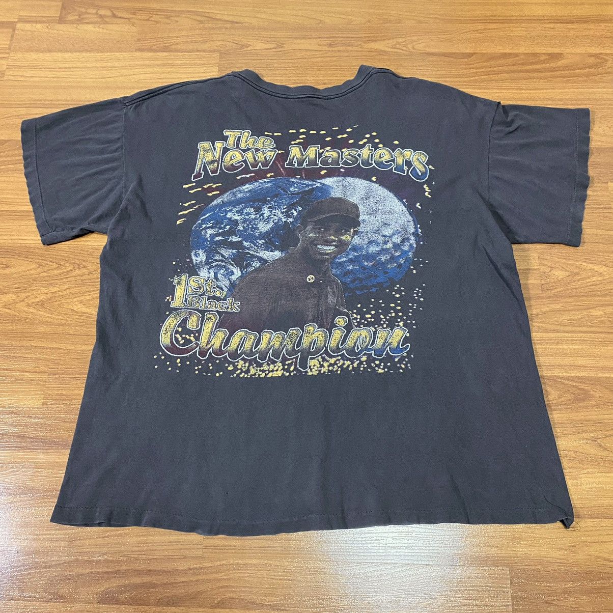 Rap Tees Faded 90s Tiger Woods Bootleg T Shirt Size US XXL / EU 58 / 5 - 7 Thumbnail