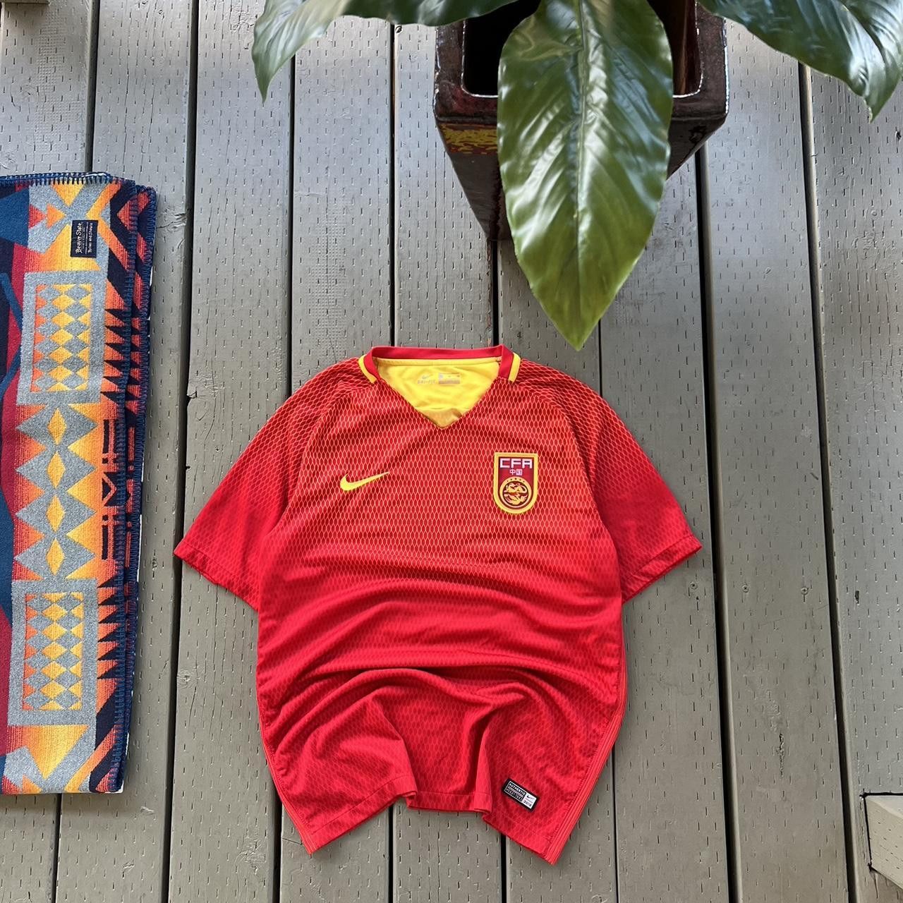 Nike × Vintage China Nike soccer jersey Size US S / EU 44-46 / 1 - 2 Thumbnail