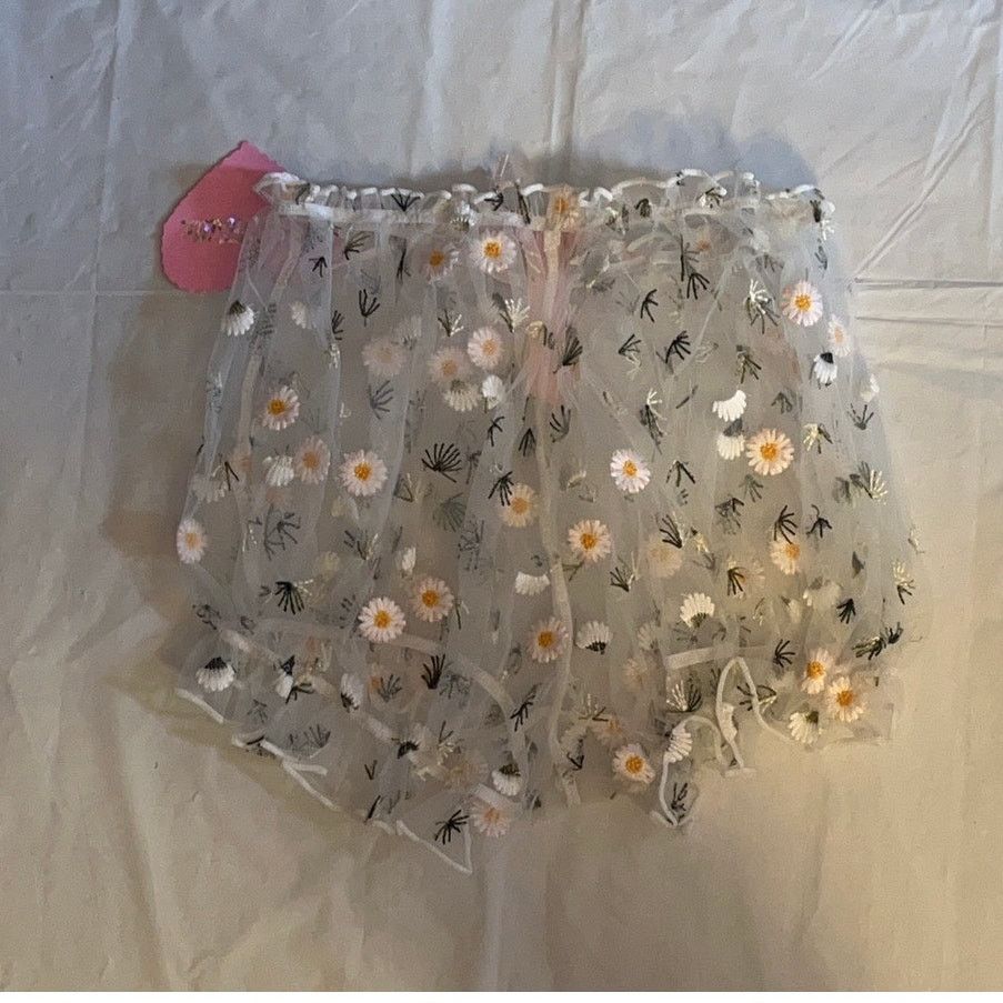Dolls Kill Dolls kill Sugar Thrillz Daisy Embroidered Mesh Lingerie Set Size ONE SIZE - 9 Thumbnail