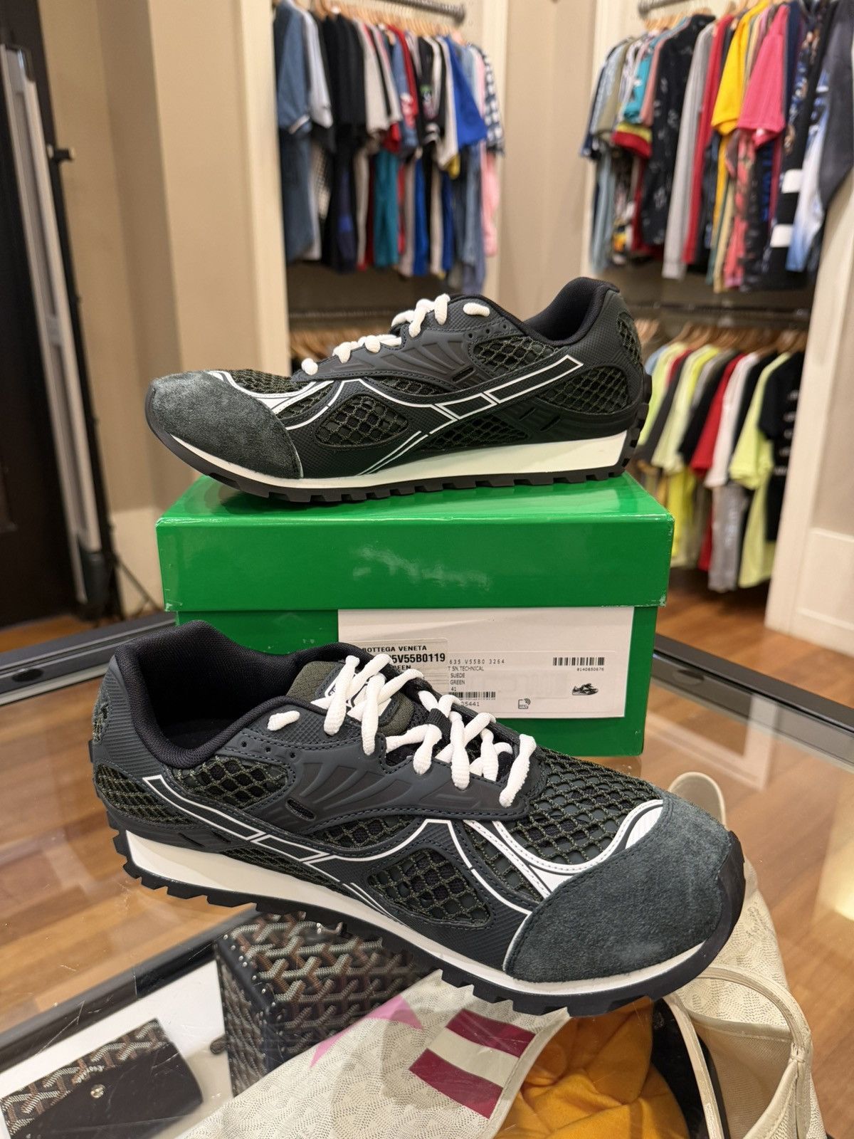 Bottega Veneta Bottega Veneta Orbit Sneaker -Suede Dark Green Size US 8 / EU 41 - 2 Thumbnail