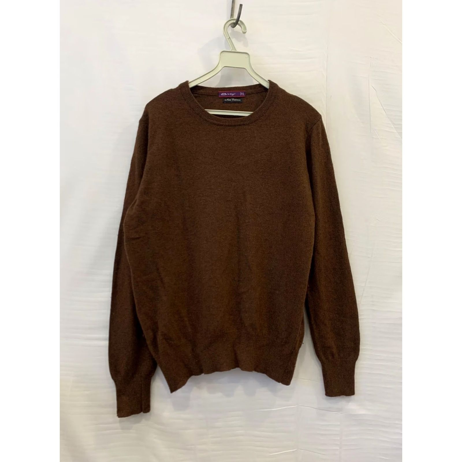 Vintage Misto Cashmere Brown Wool Sweater Men’s M Crewneck Knit Pullover Made in Italy Size US M / EU 48-50 / 2 - 2 Thumbnail