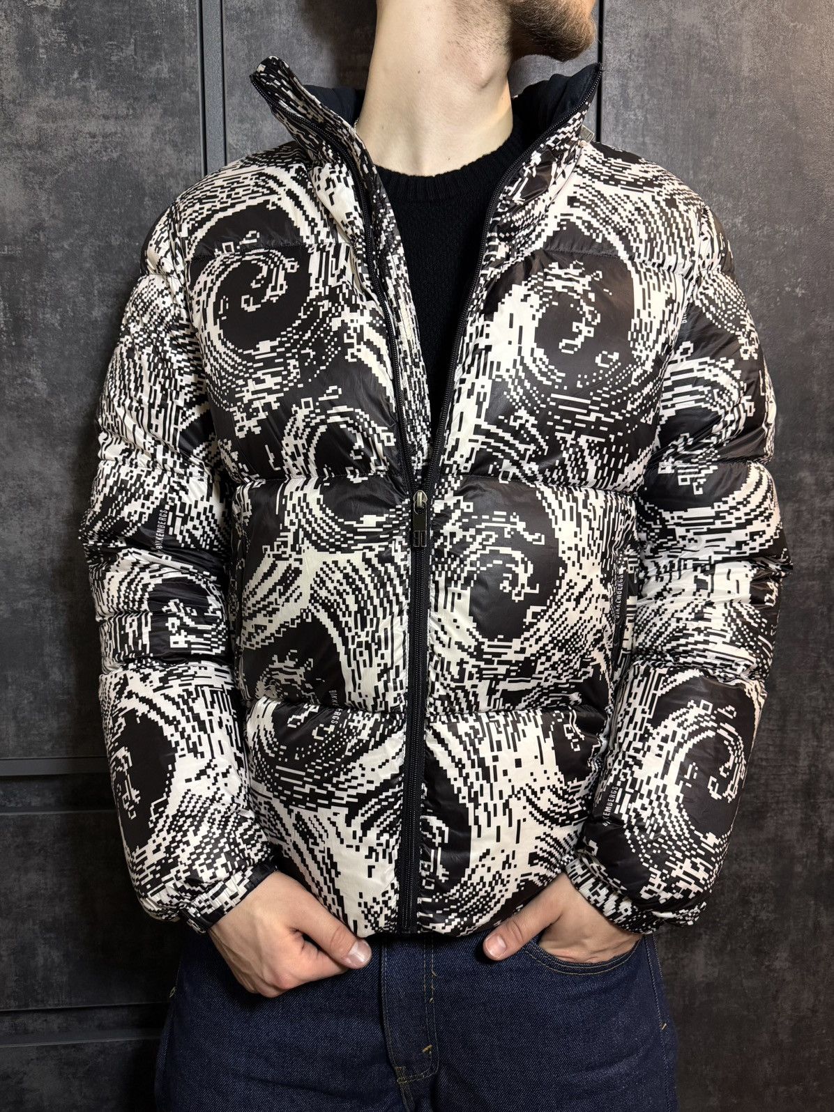 Dirk Bikkembergs Rare Dirk Bikkembergs Waves Puffer Jacket Margiela Raf 424 Size US L / EU 52-54 / 3 - 1 Thumbnail