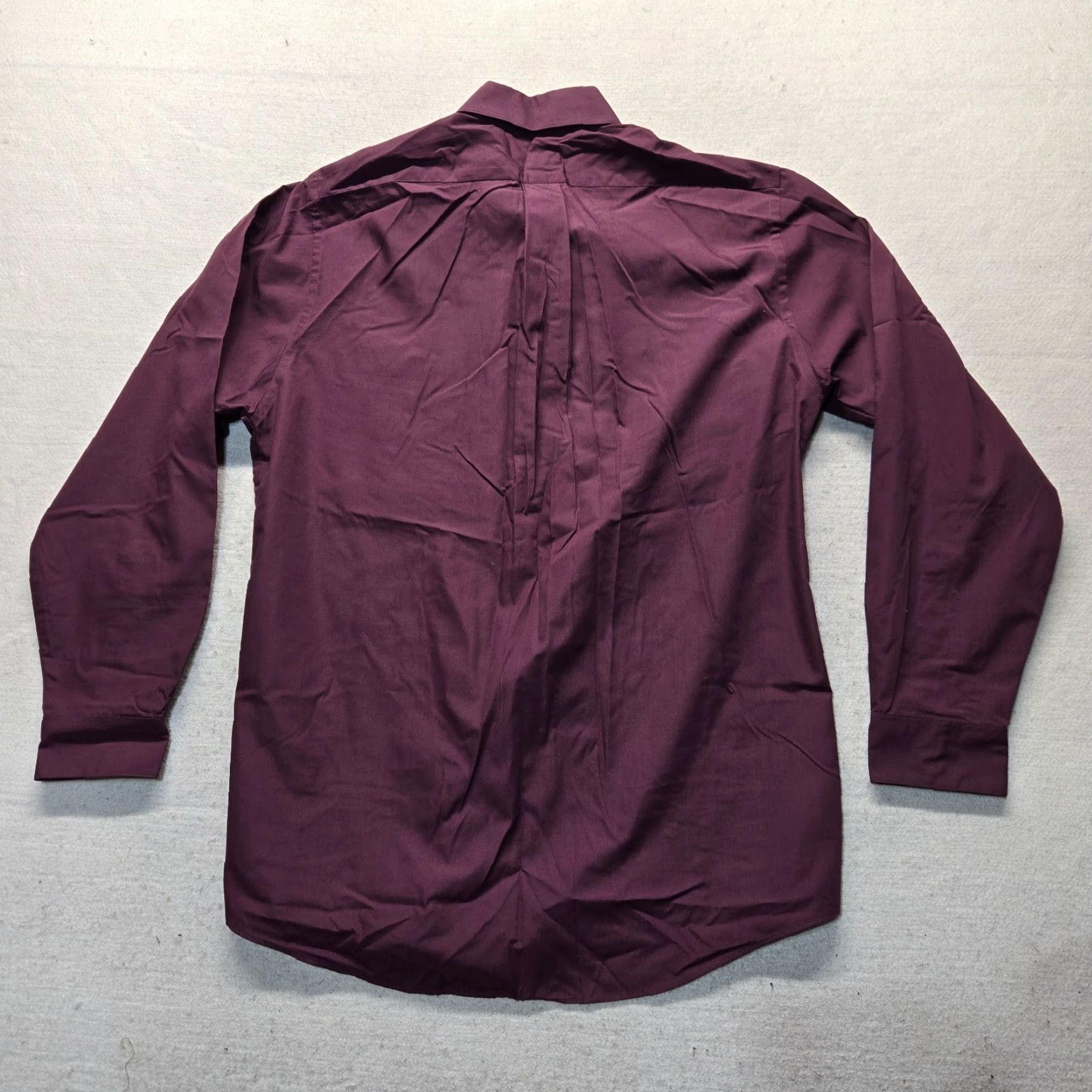 Van Heusen Van Heusen Shirt Solid Purple Adult Men 16 Regular Fit Poplin Button Up Size 16 Mens Size US L / EU 52-54 / 3 - 7 Thumbnail