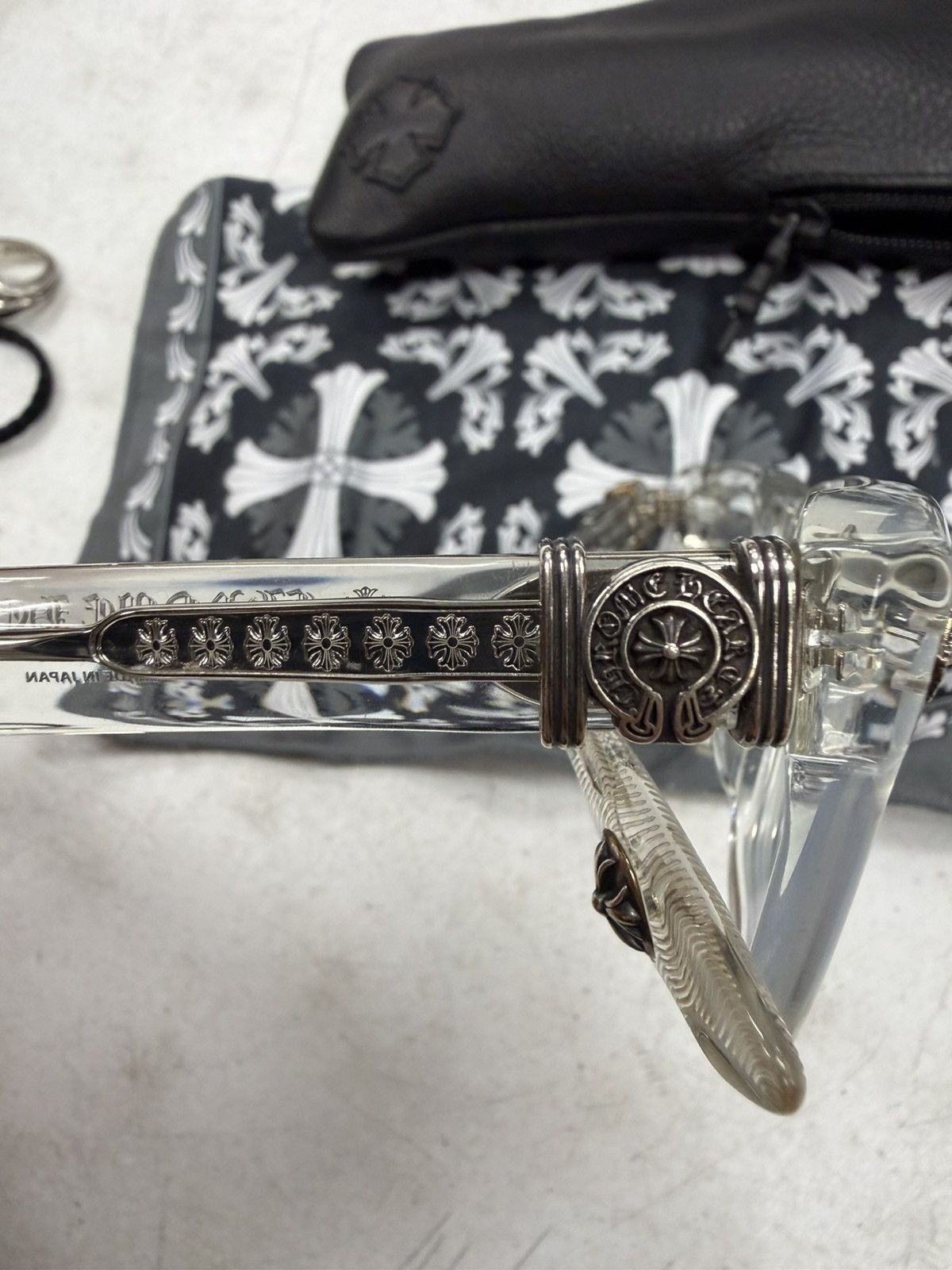 Chrome Hearts Chrome Hearts Clear Halllamanass Glasses Size ONE SIZE - 3 Thumbnail