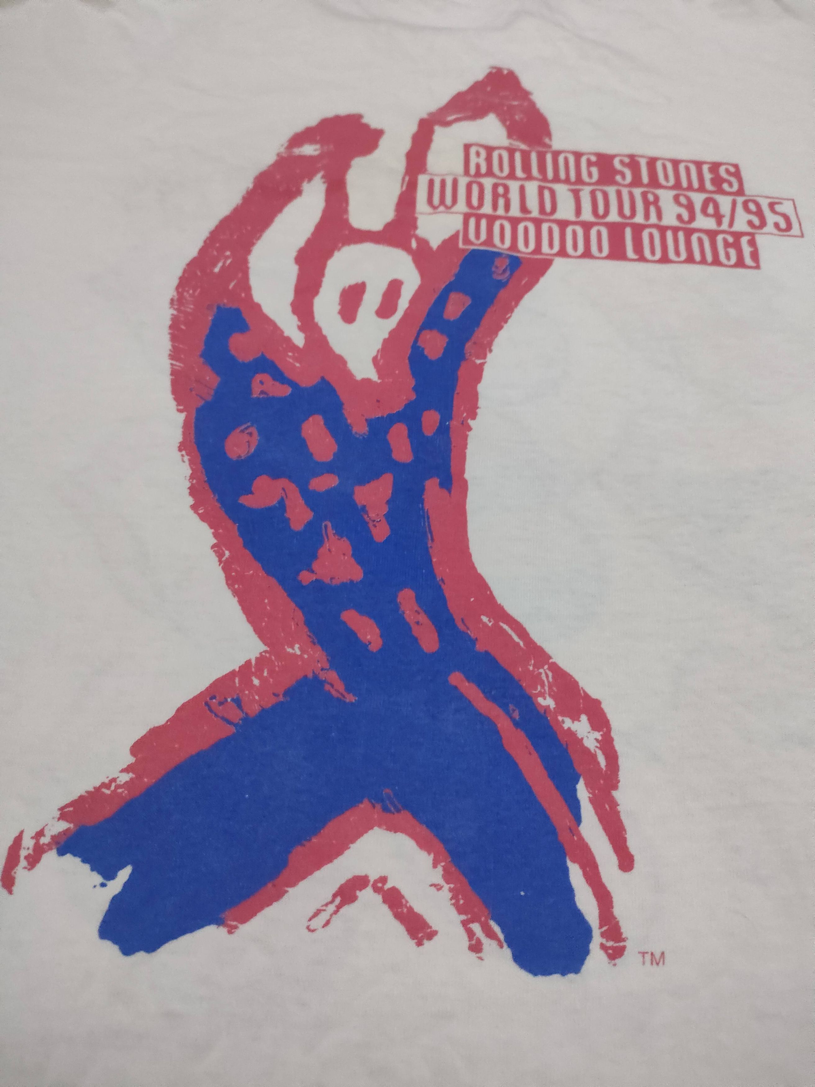 Brockum × Vintage Vintage 90 Rolling Stones World Tour Voodoo Lounge Band Tee Size US L / EU 52-54 / 3 - 10 Thumbnail