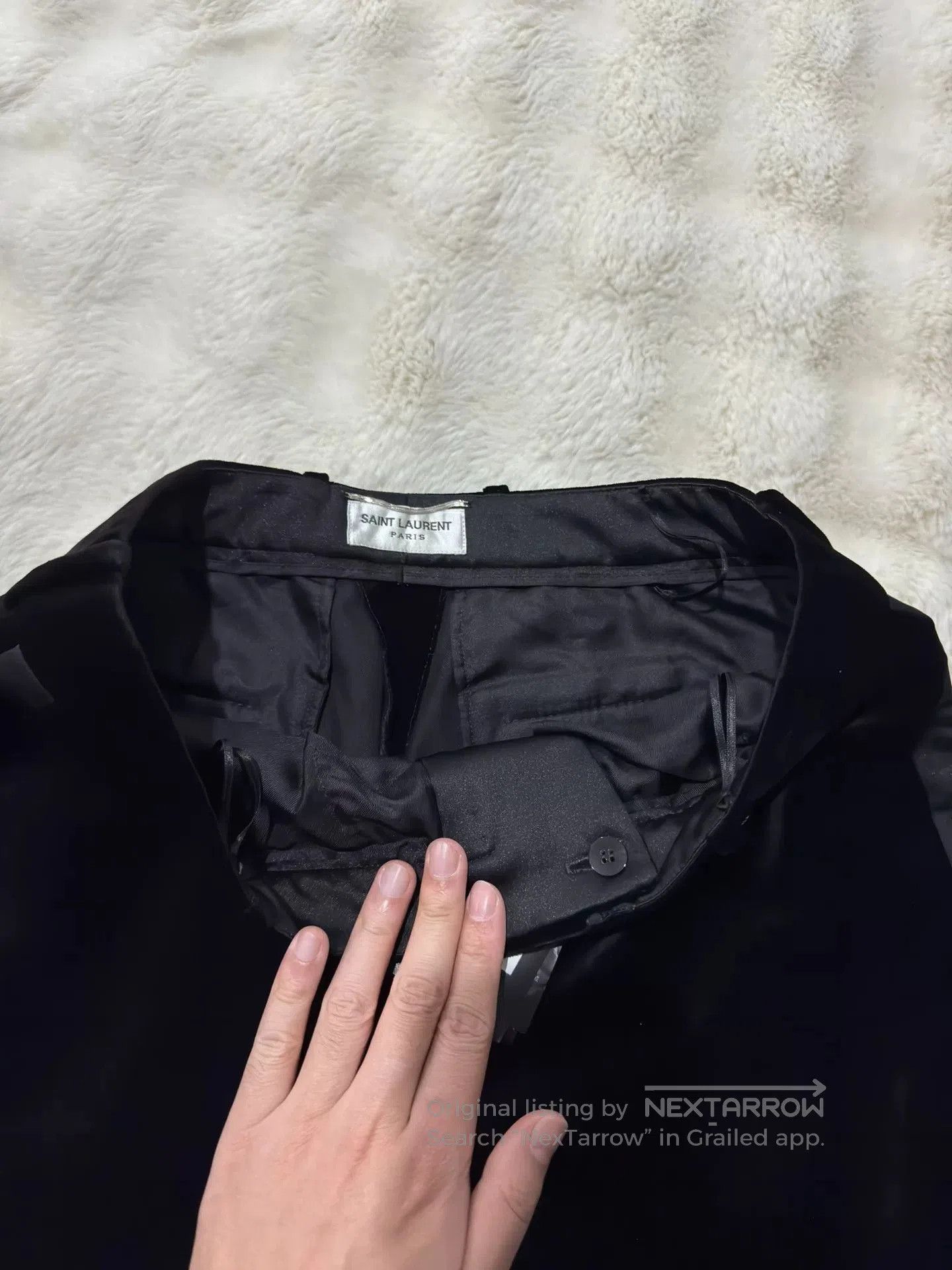 Saint Laurent Paris Saint Laurent 23 Velvet Smoking Pants. Size US 32 / EU 48 - 4 Thumbnail