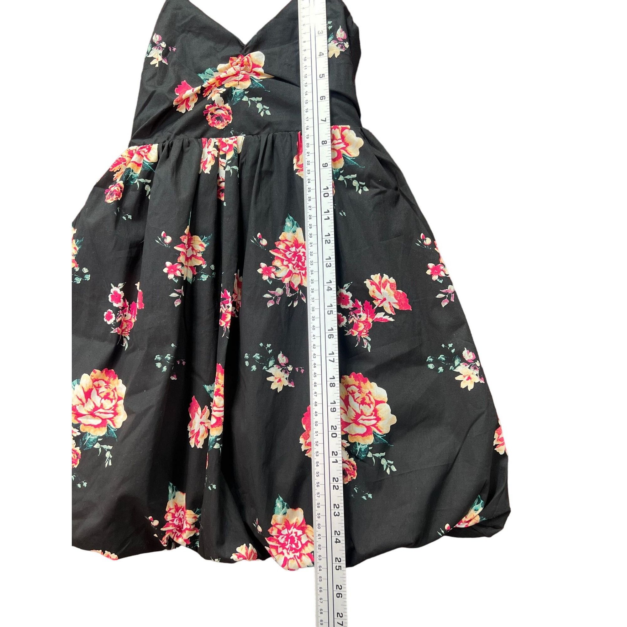 rue21 Rue 21 - Women's Floral Mini Dress - Black - Extra Small Size XS / US 0-2 / IT 36-38 - 7 Thumbnail