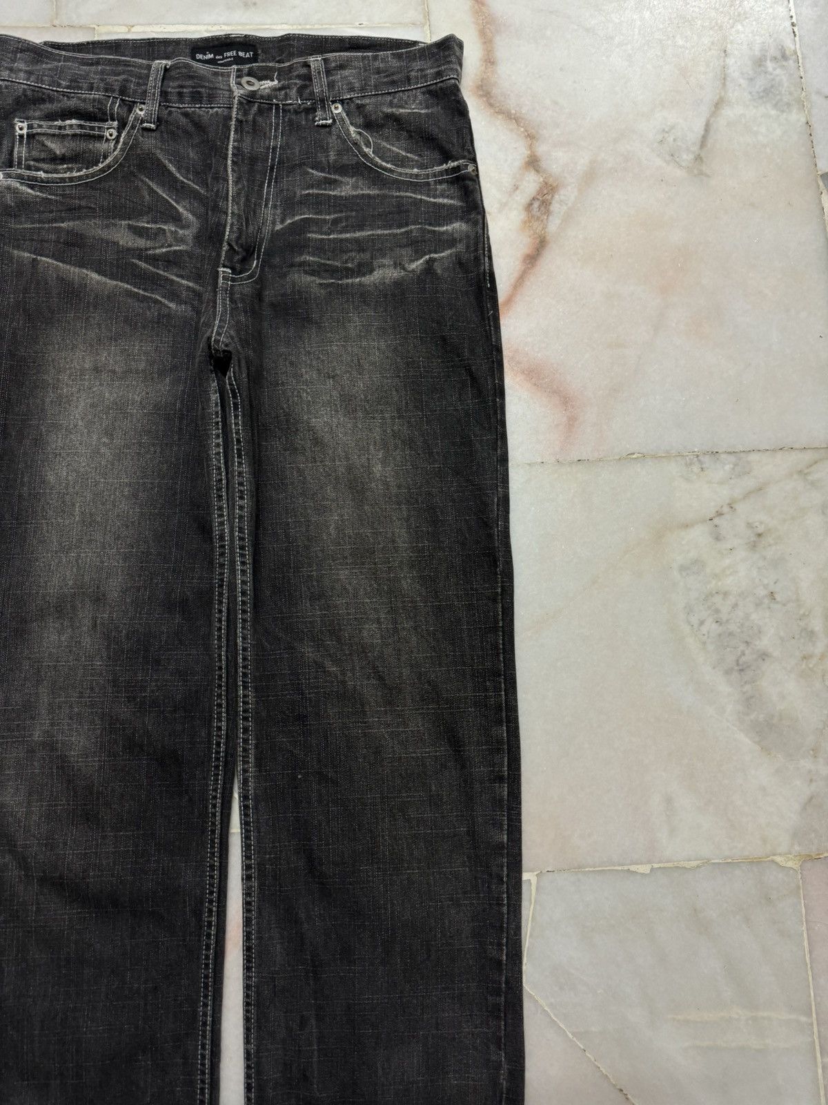 If Six Was Nine × Japanese Brand × Vintage Denim Des Free Beat Mudwash Faded Distress Jean Size US 30 / EU 46 - 3 Thumbnail